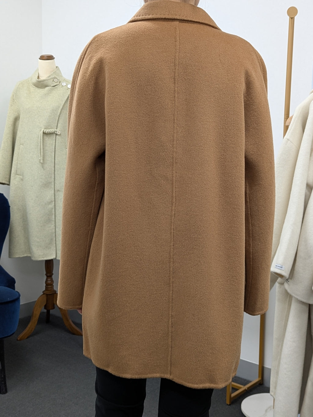 Premium 100% Wool Coat Women Hand made