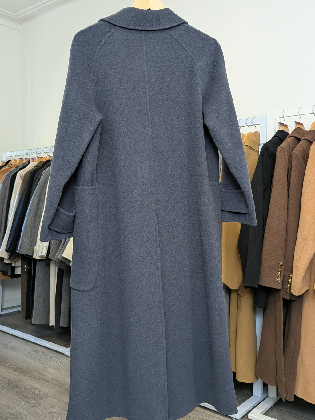 023 100% Wool Coat Navy S 10-12 M 14-16