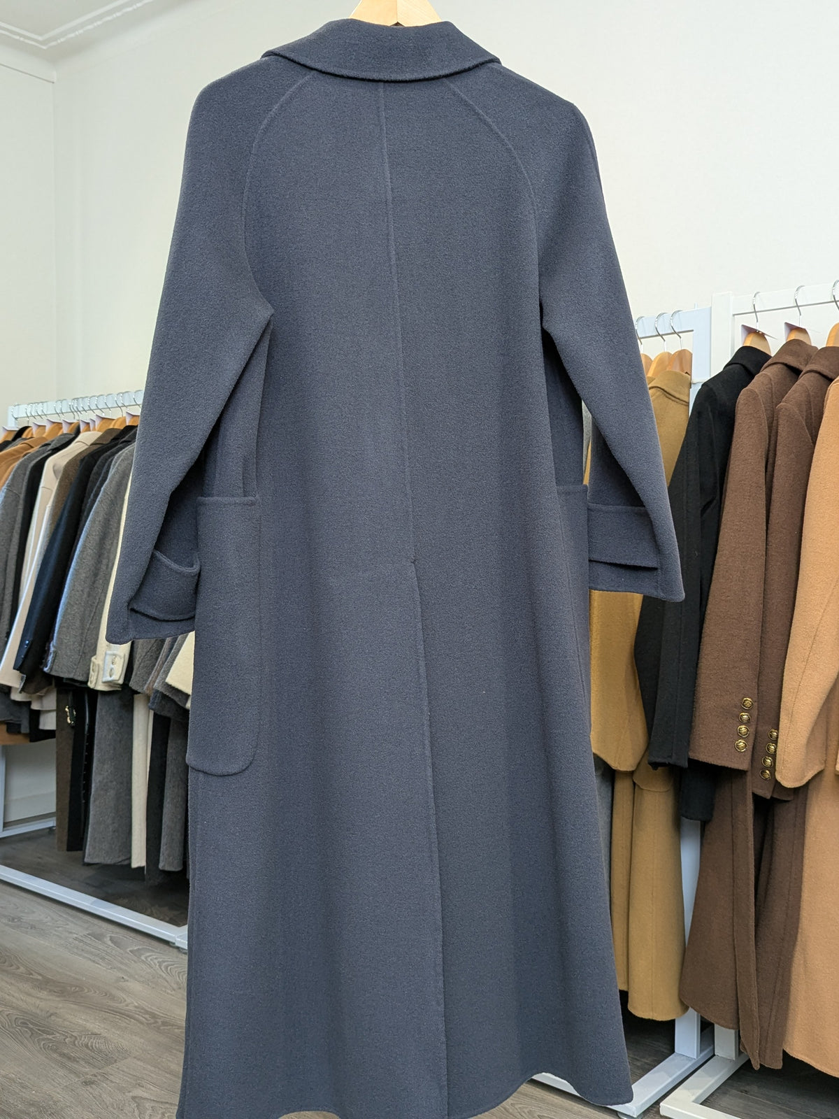 023 100% Wool Coat Navy S 10-12 M 14-16