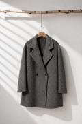 016 100% Wool Coat Grey S 8-10 M 12-14