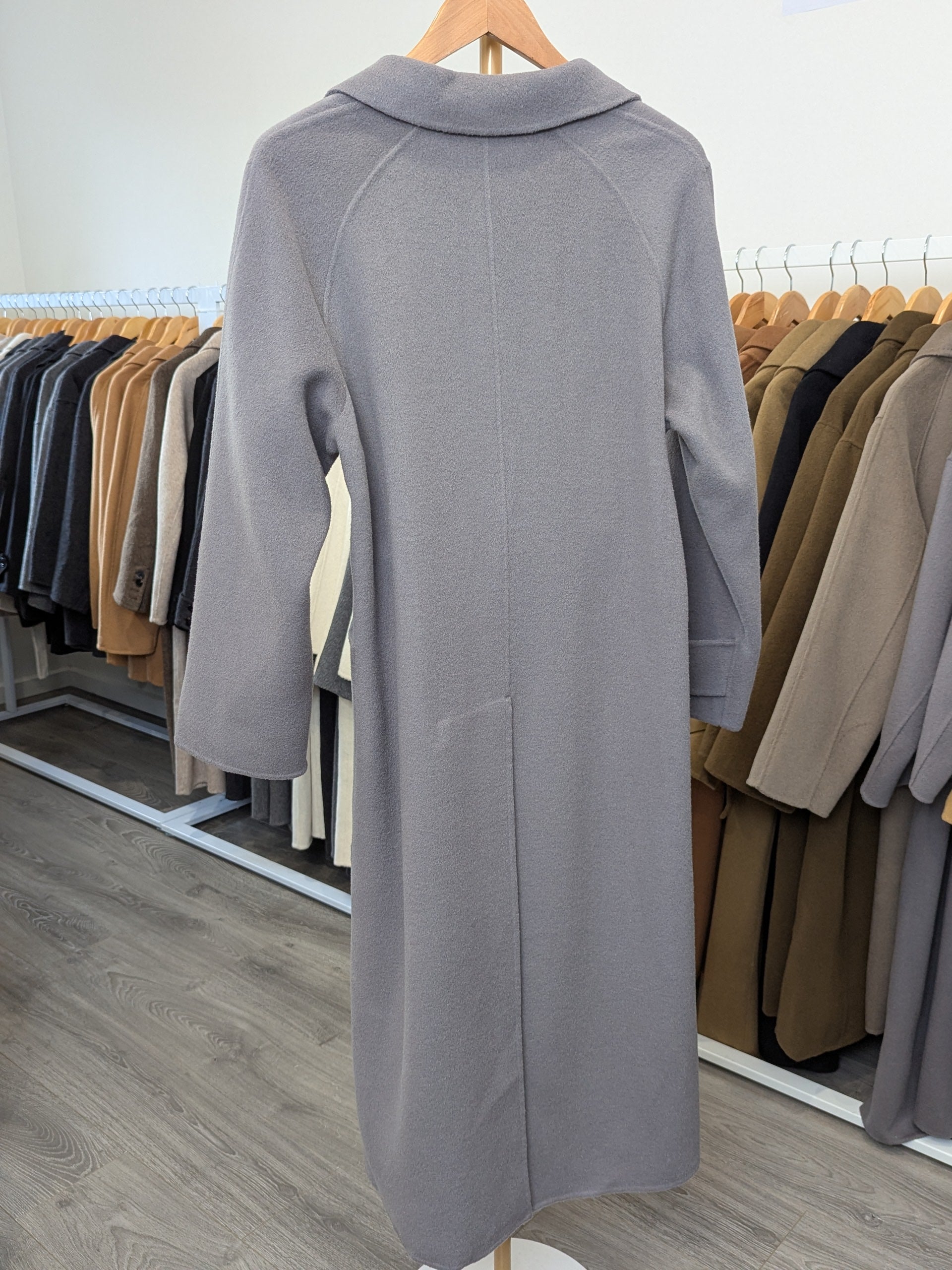 029 100% Wool Coat Grey