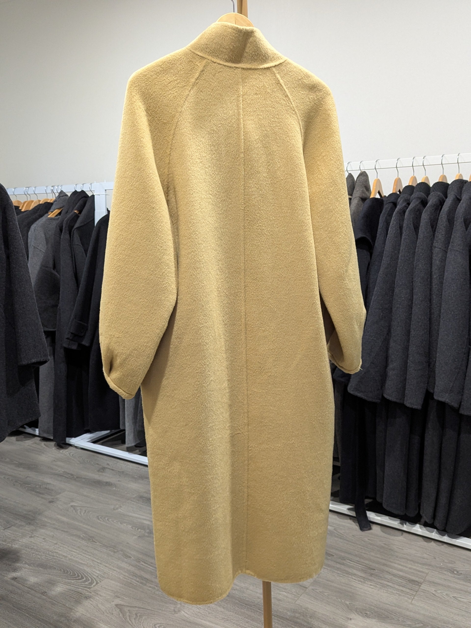 145 100% Wool Coat Mustard Yellow S 10-14