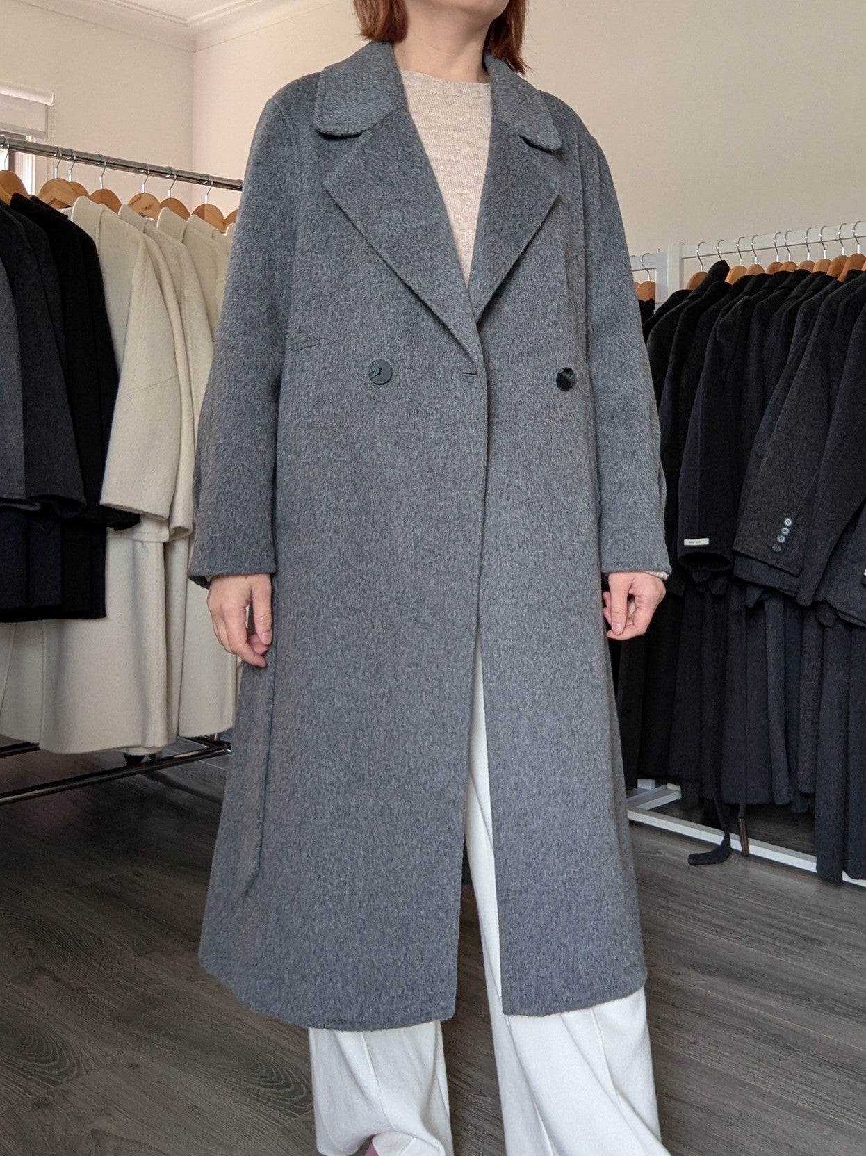 005 Cashmere blend Grey