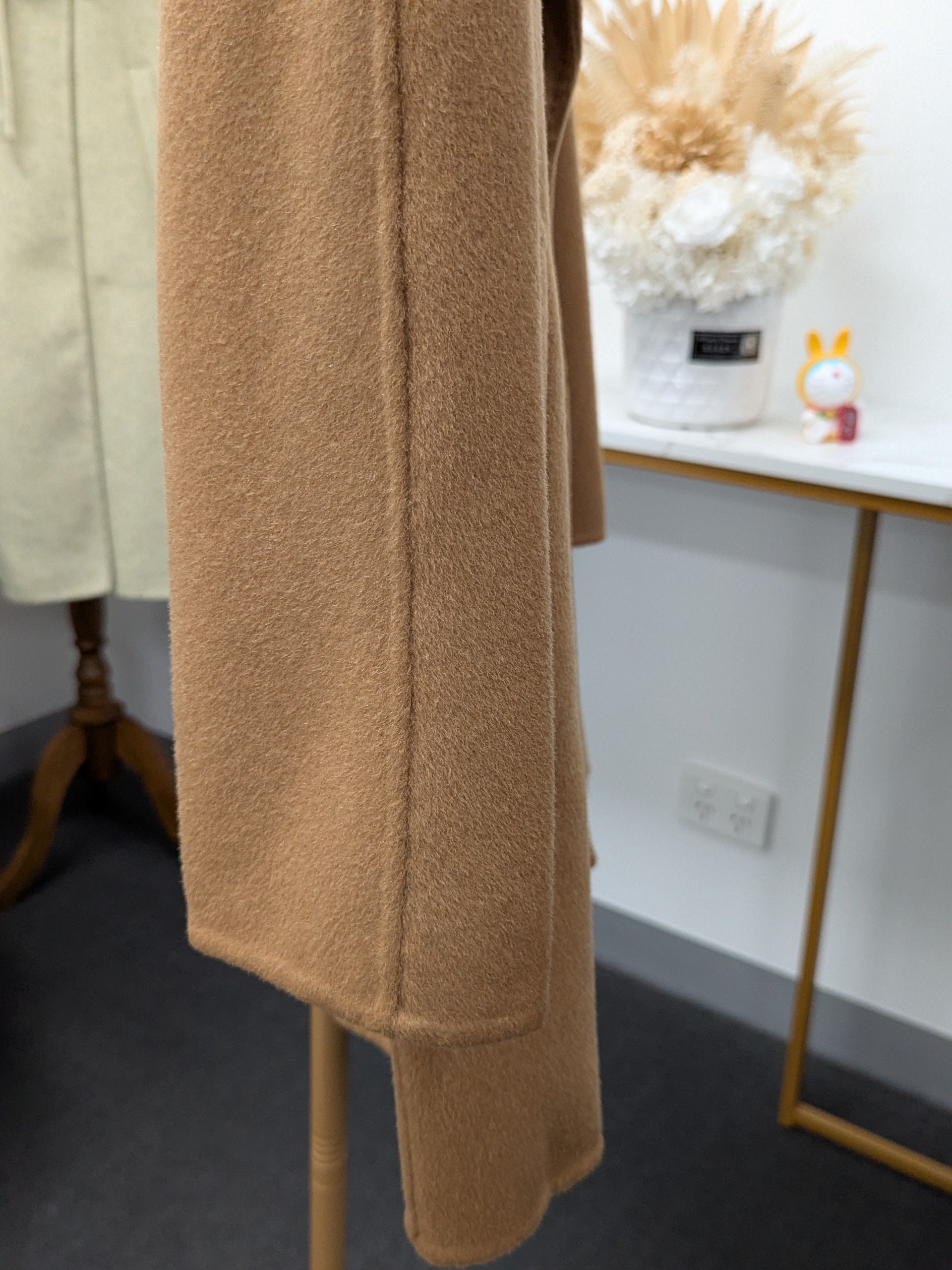 Premium 100% Wool Coat Women Hand made