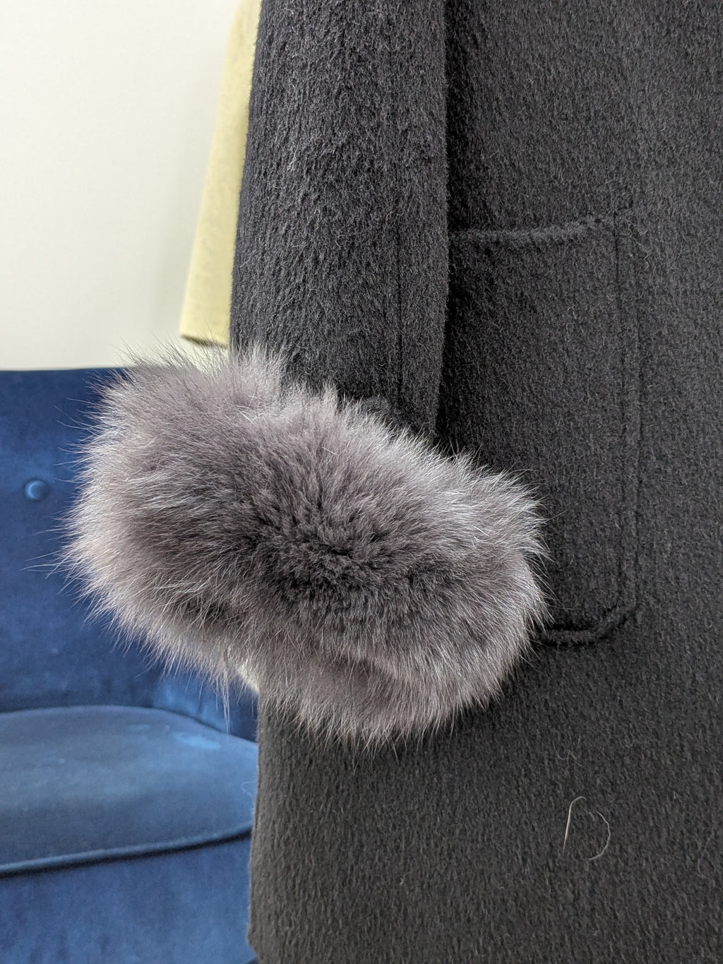 Fur trims 100% Wool Coat Women Warehouse Try-On Welcome 249