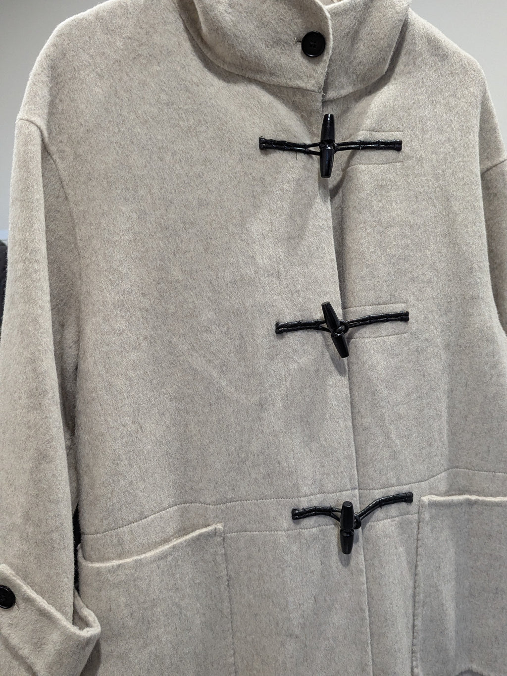 141 100% Wool Coat Oat S 8-14