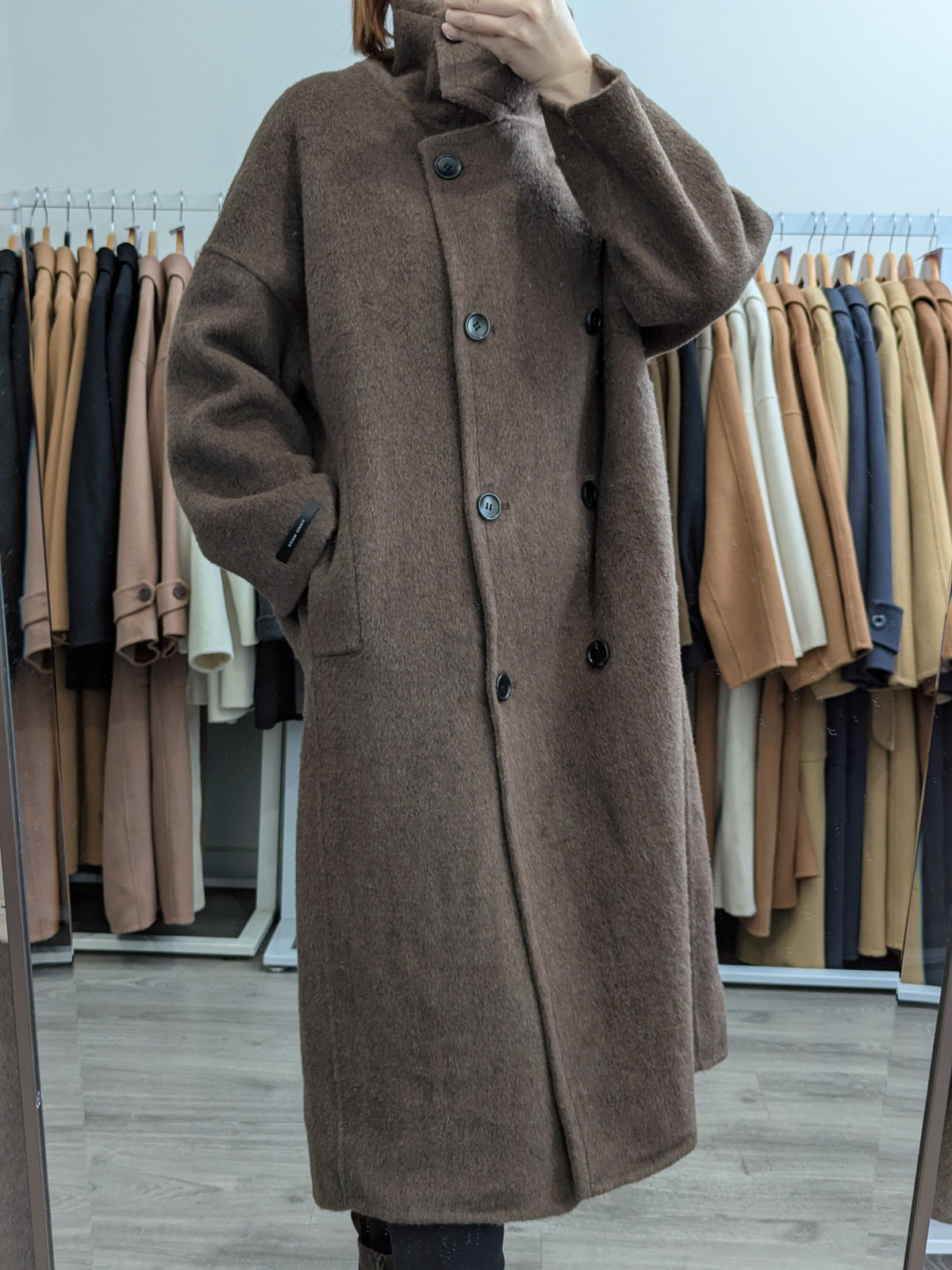 271 100% Wool Coat Brown M 10-14