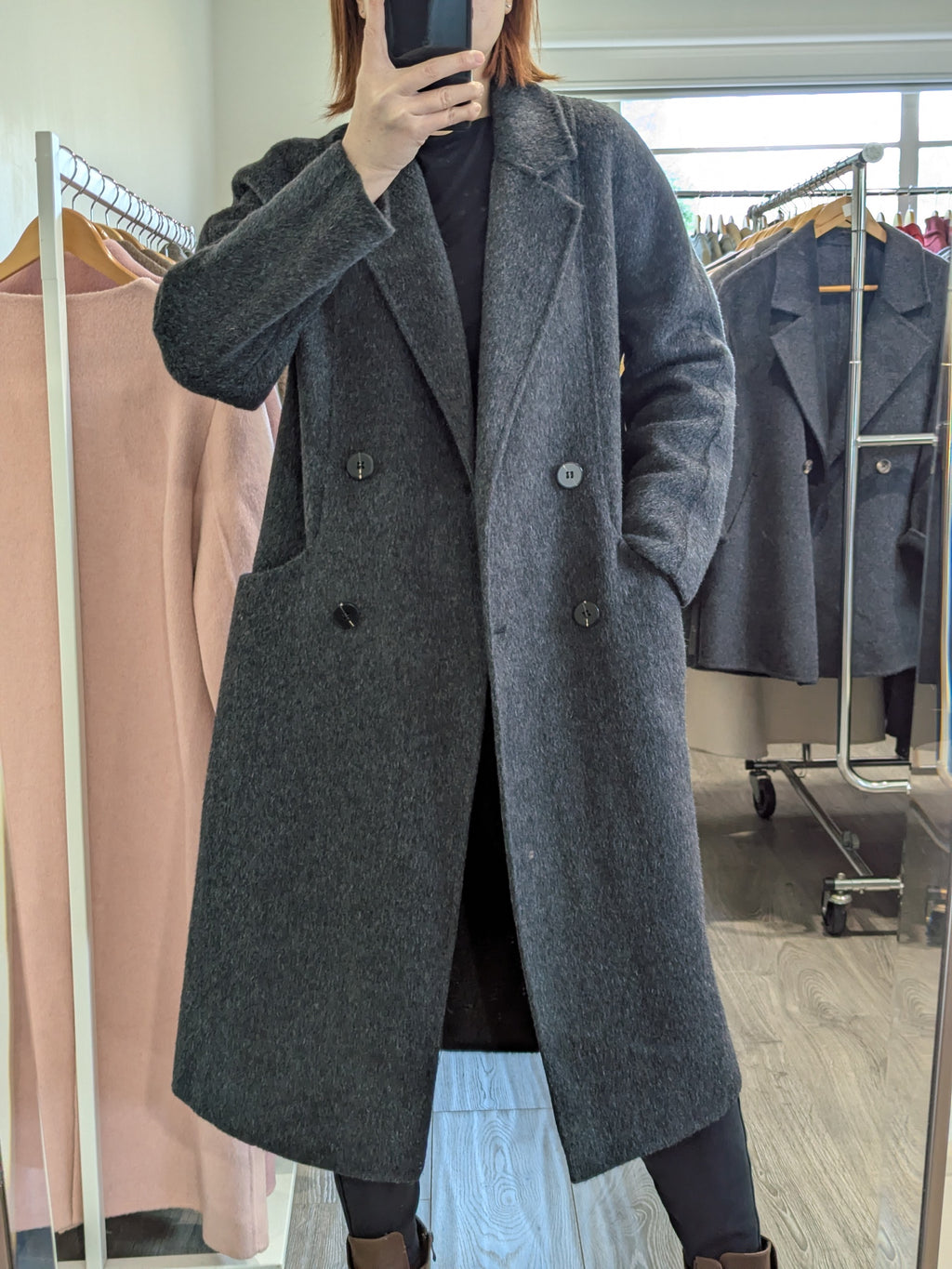 021 Cashmere blend wool Charcoal