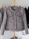 Goose Down Tweed Jacket 135 Size 6-8