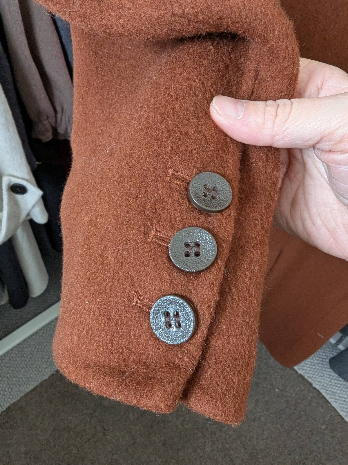 282 31% Wool 56% Alpaca Wool Coat XL 14-16 Camel