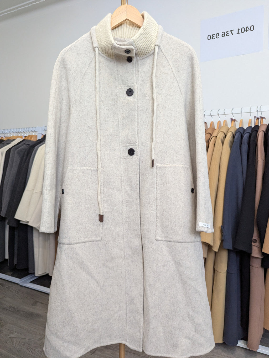 205 70% Wool Coat Beige M 8-12