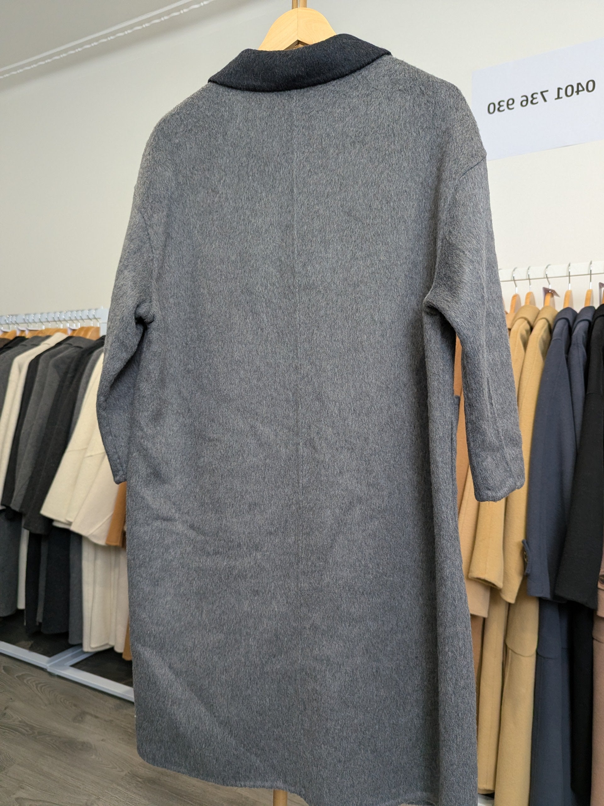 202 100% Wool Coat Grey S 8-12