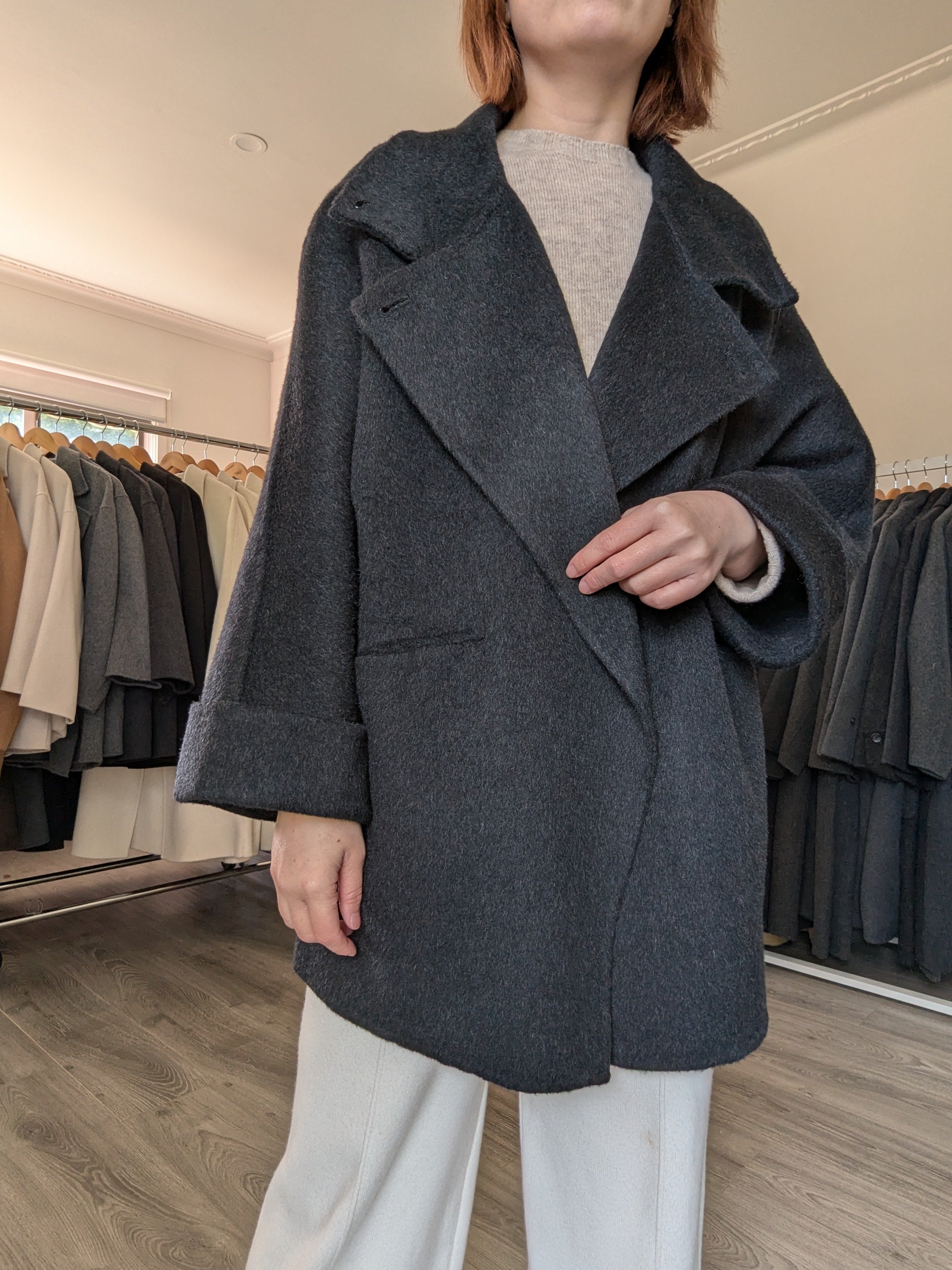 002 Cashmere blend Charcoal