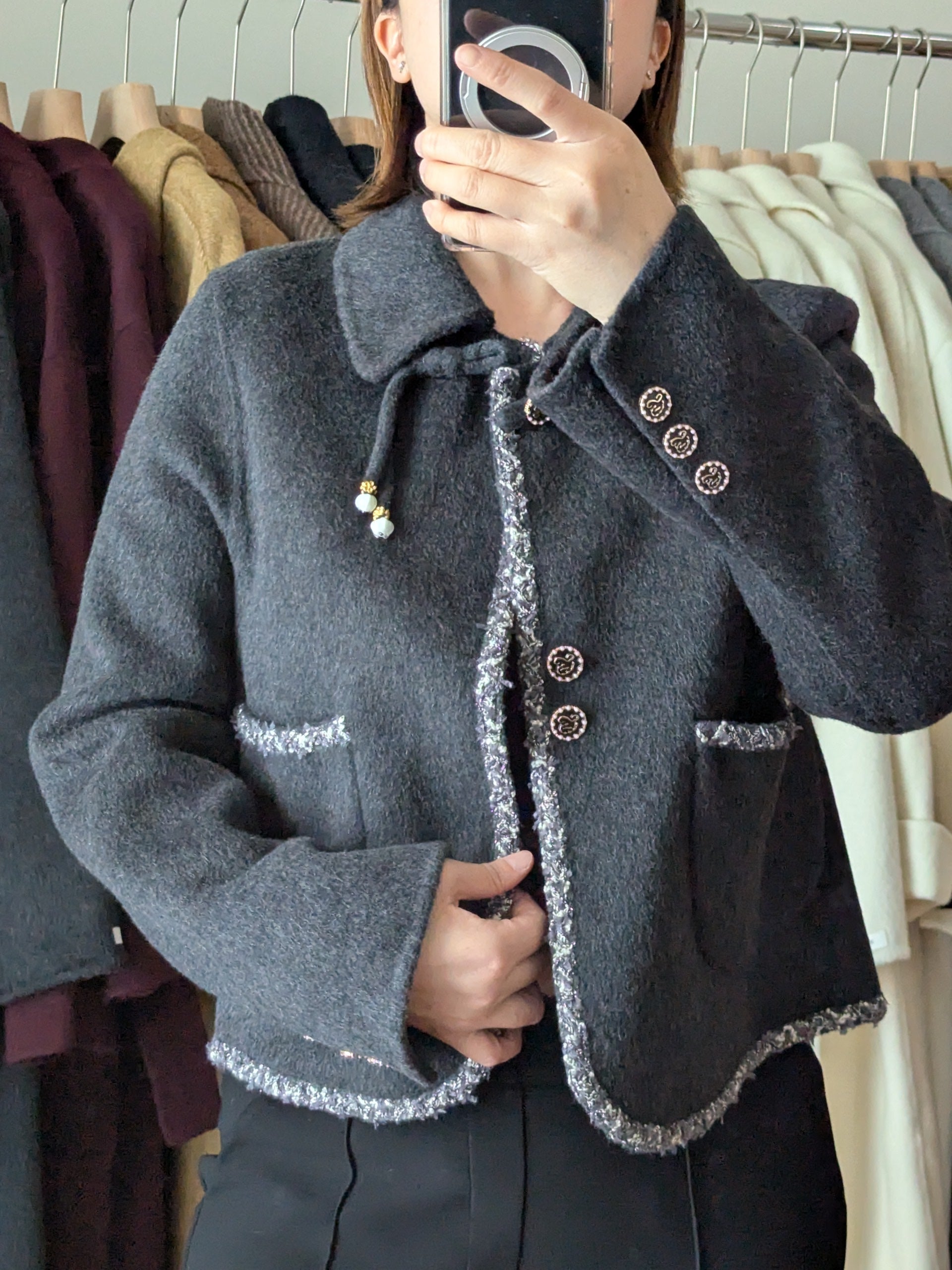 Brand New Pure Wool Coat FREE SHIPPING High Quality Wool 086 Size 8-10