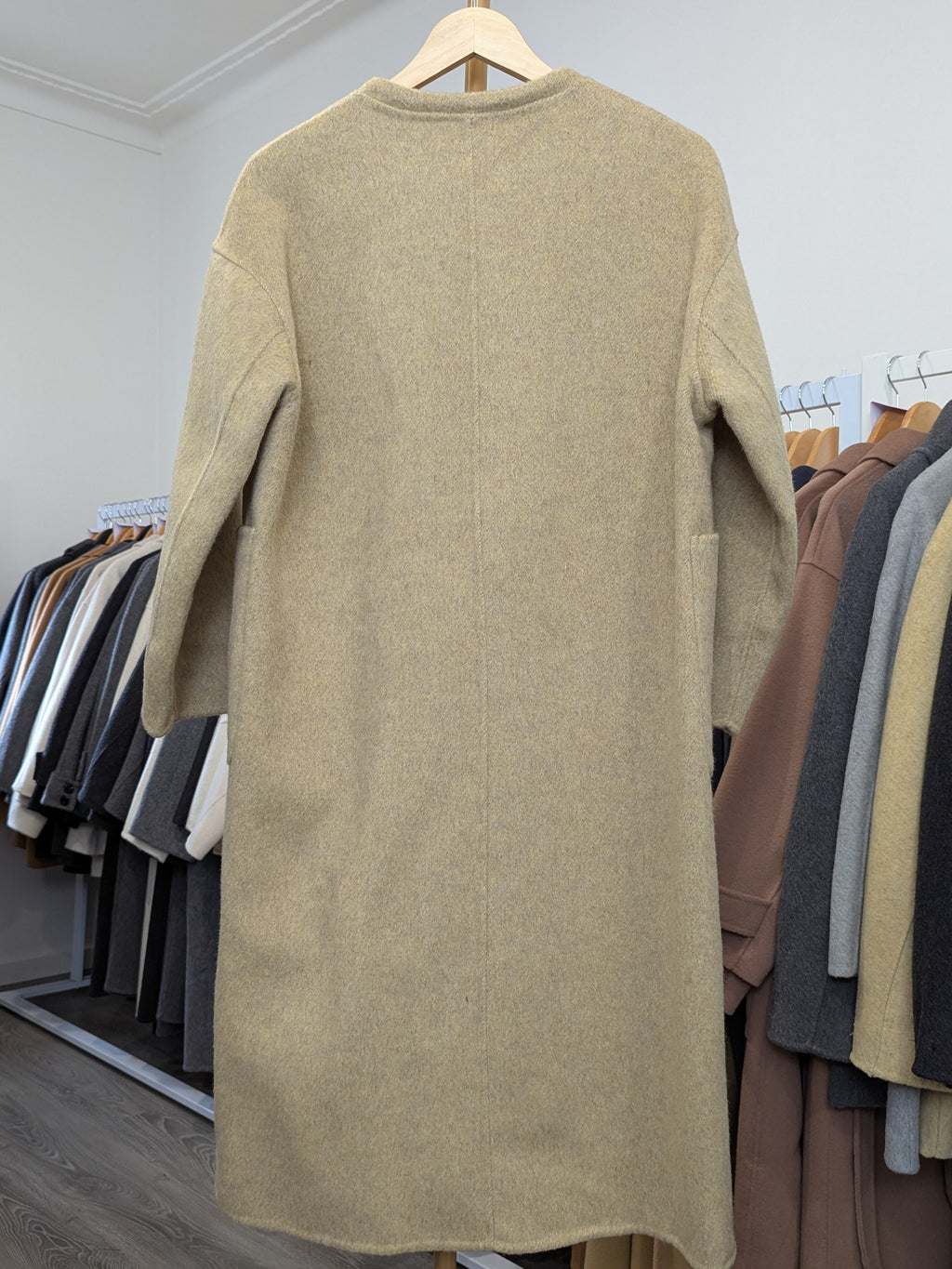 132 68% Wool Coat Lemon S 10-12