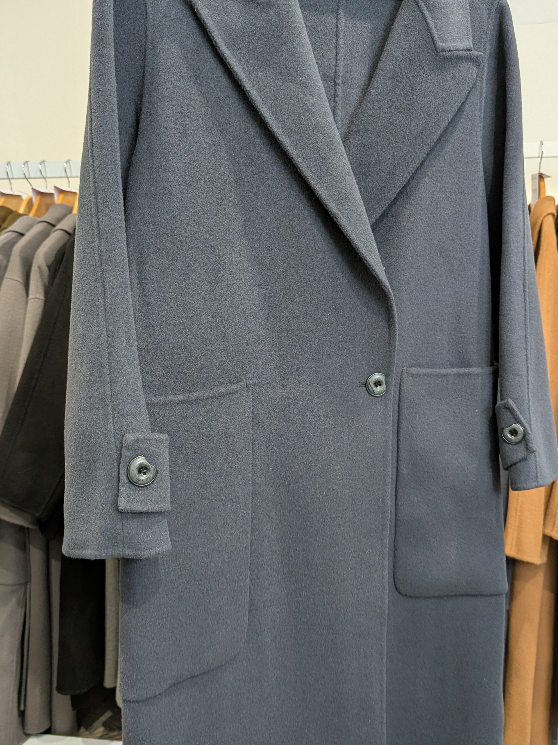 023 100% Wool Coat Navy