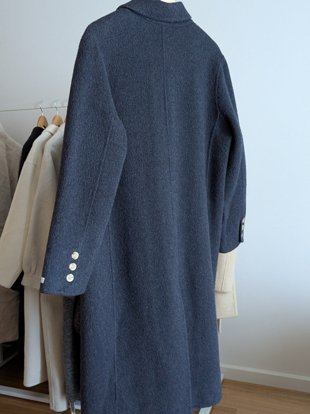 210 67% Wool Coat Dark grey M 12-14
