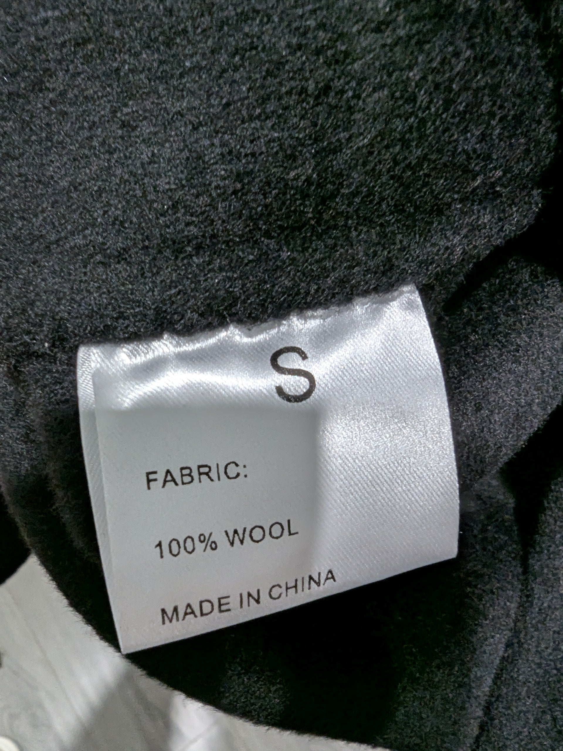 017 100% Wool Coat Black