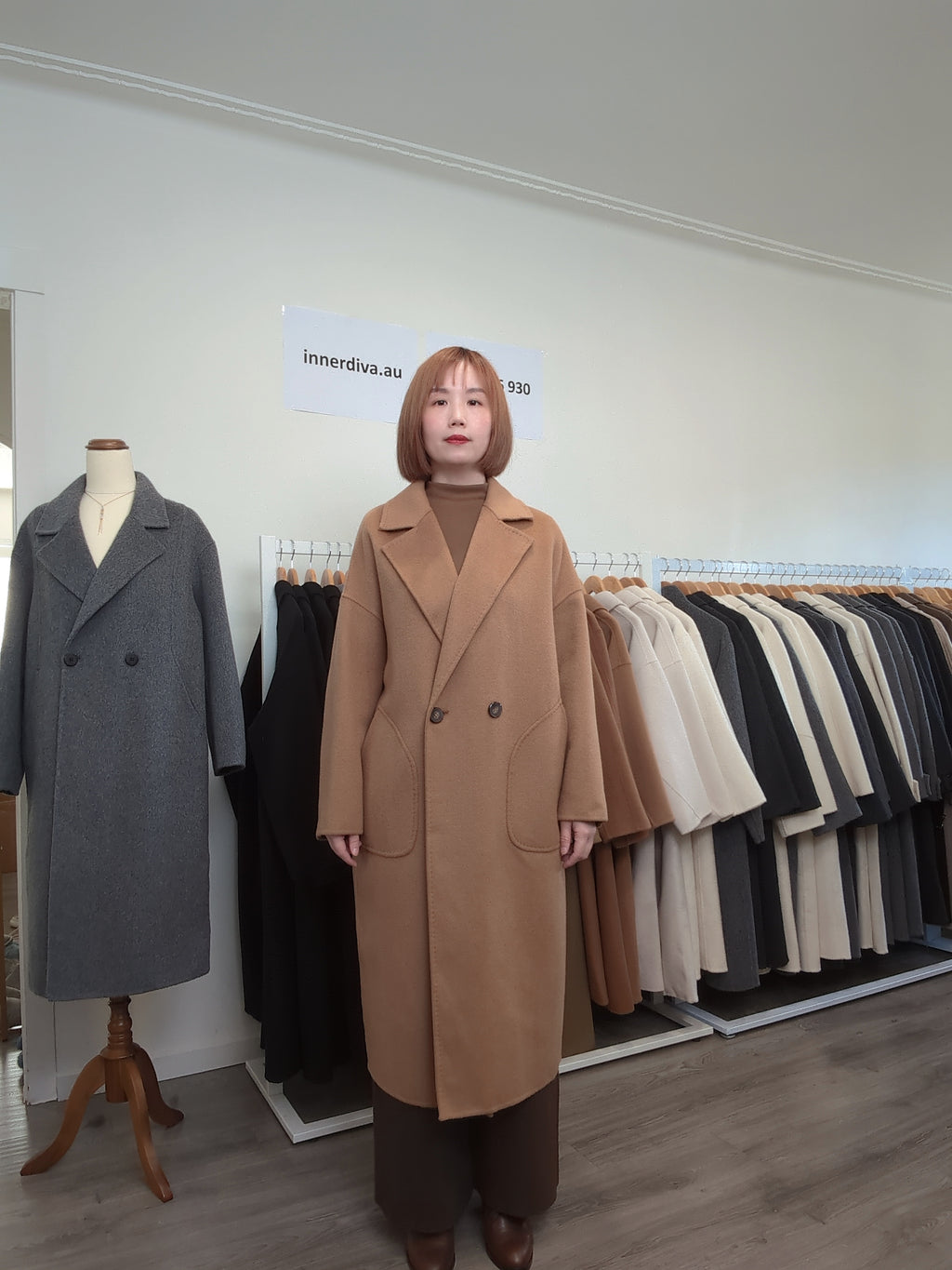025 100% Wool Coat Tan