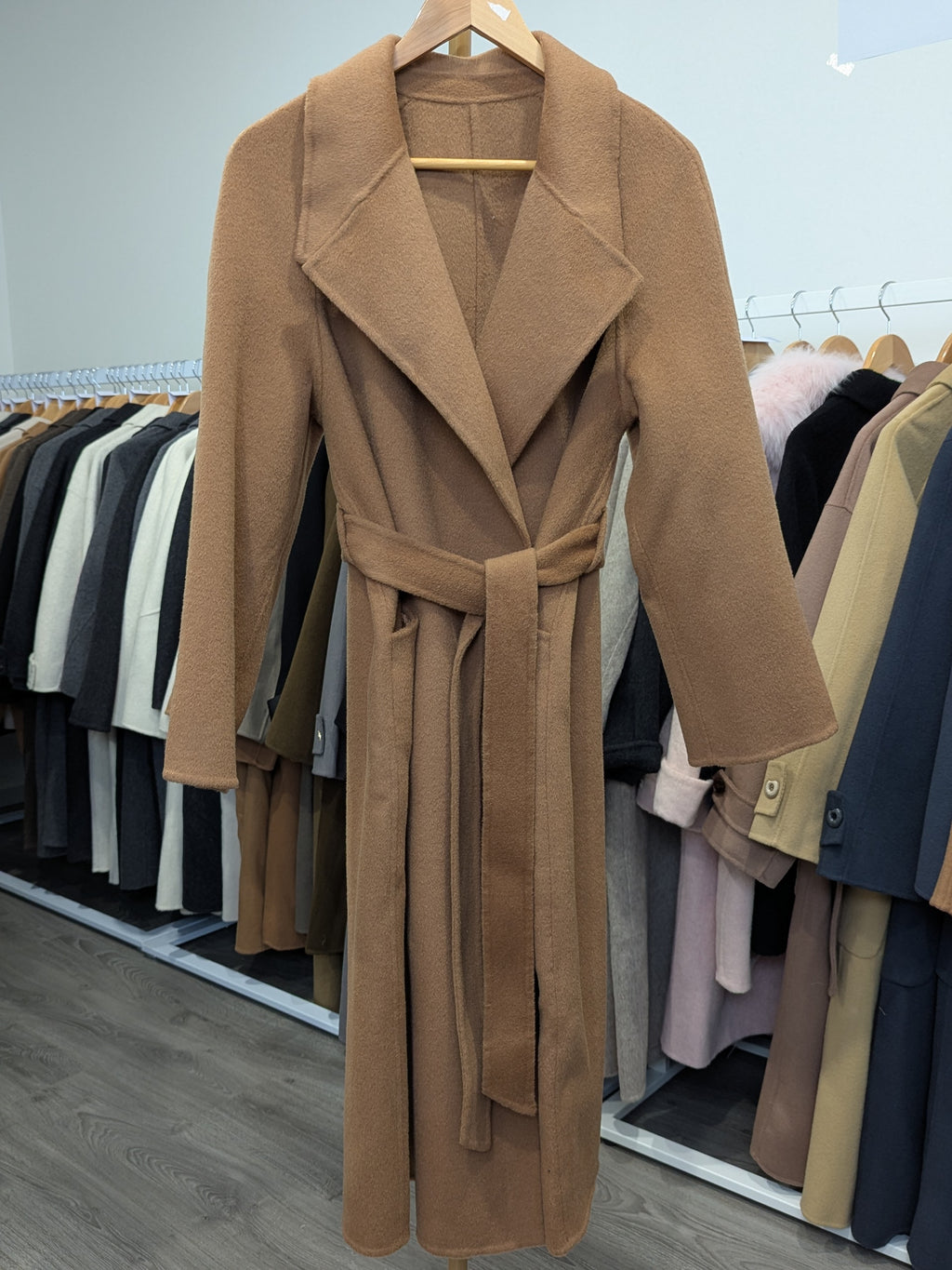 022 100% Wool Coat Camel