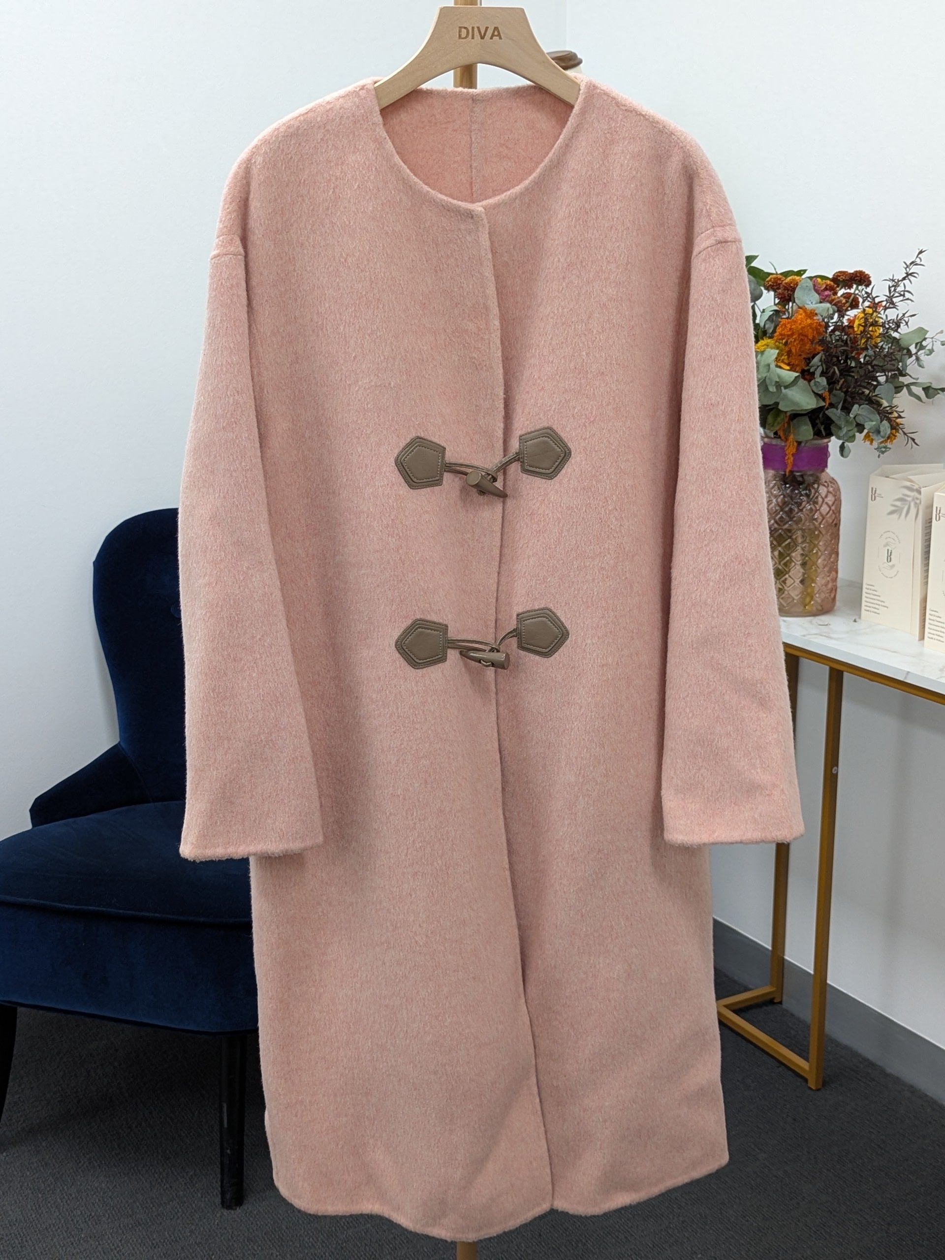 Women's Fur Collar Wool Coats Try-On Available 235 Size M10-12 100% Wool