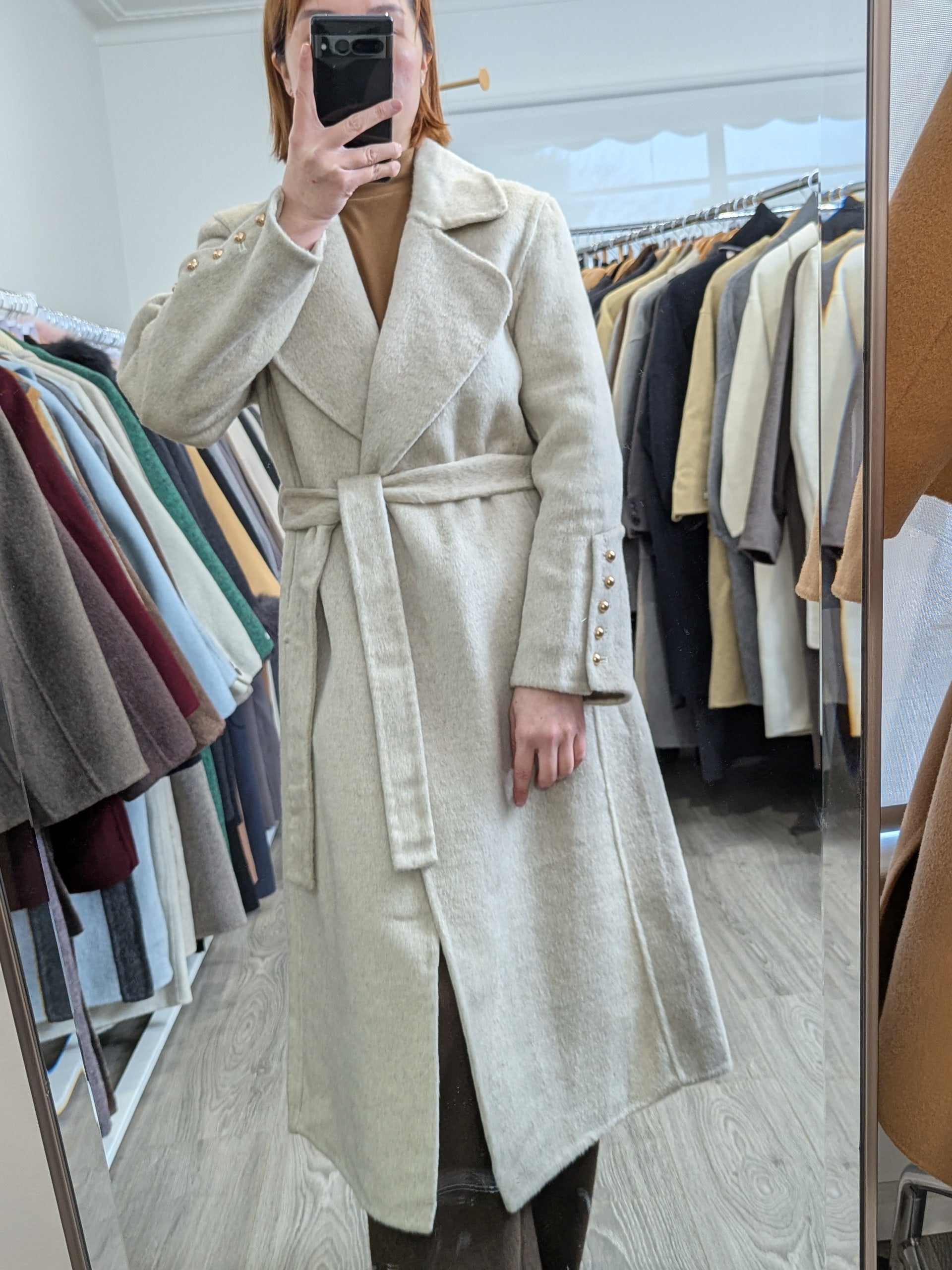 221 70% Wool Coat Beige M 10-12