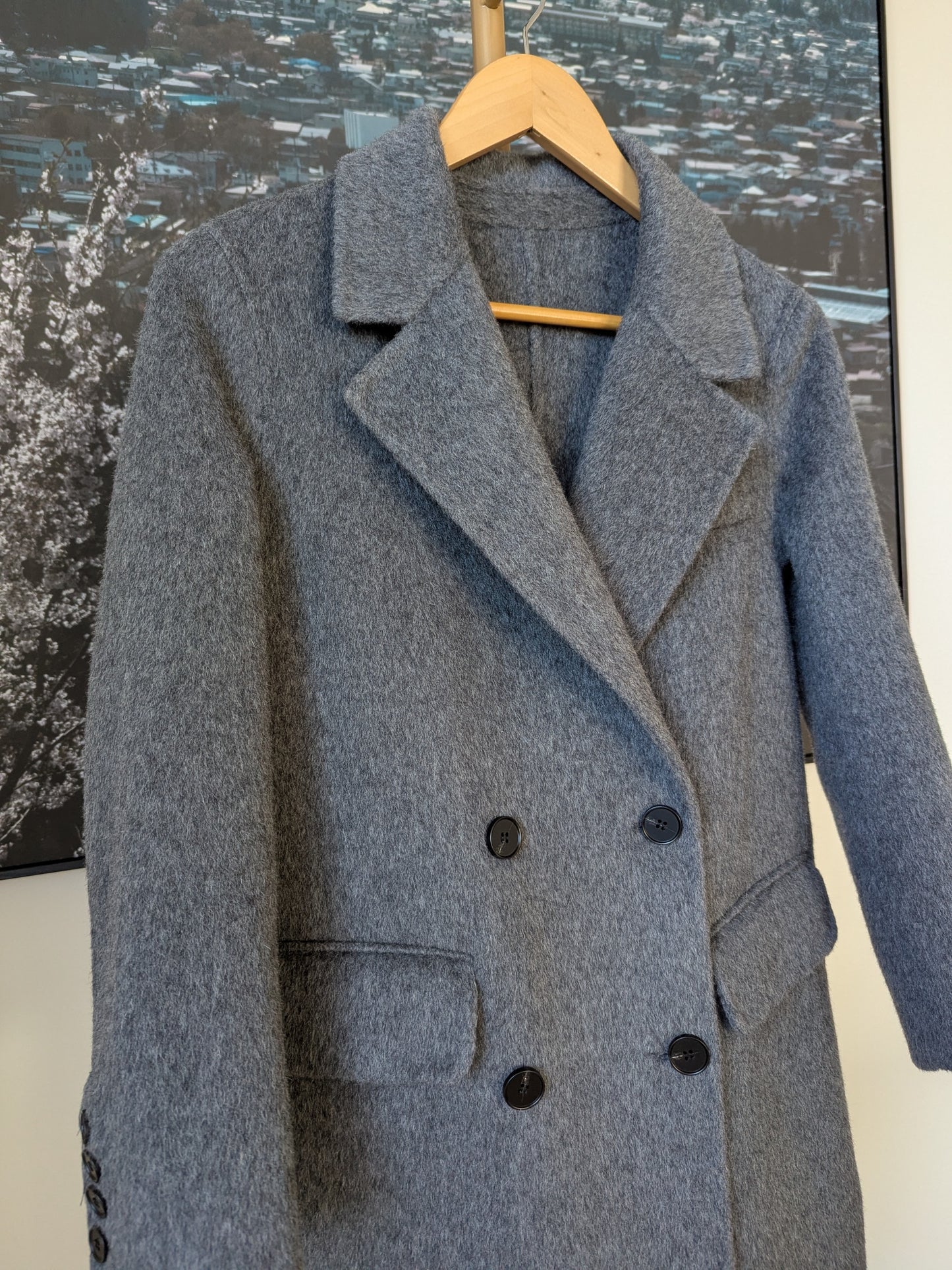 Classico Pure Wool Coat – Style 436 (S6-8) Grey