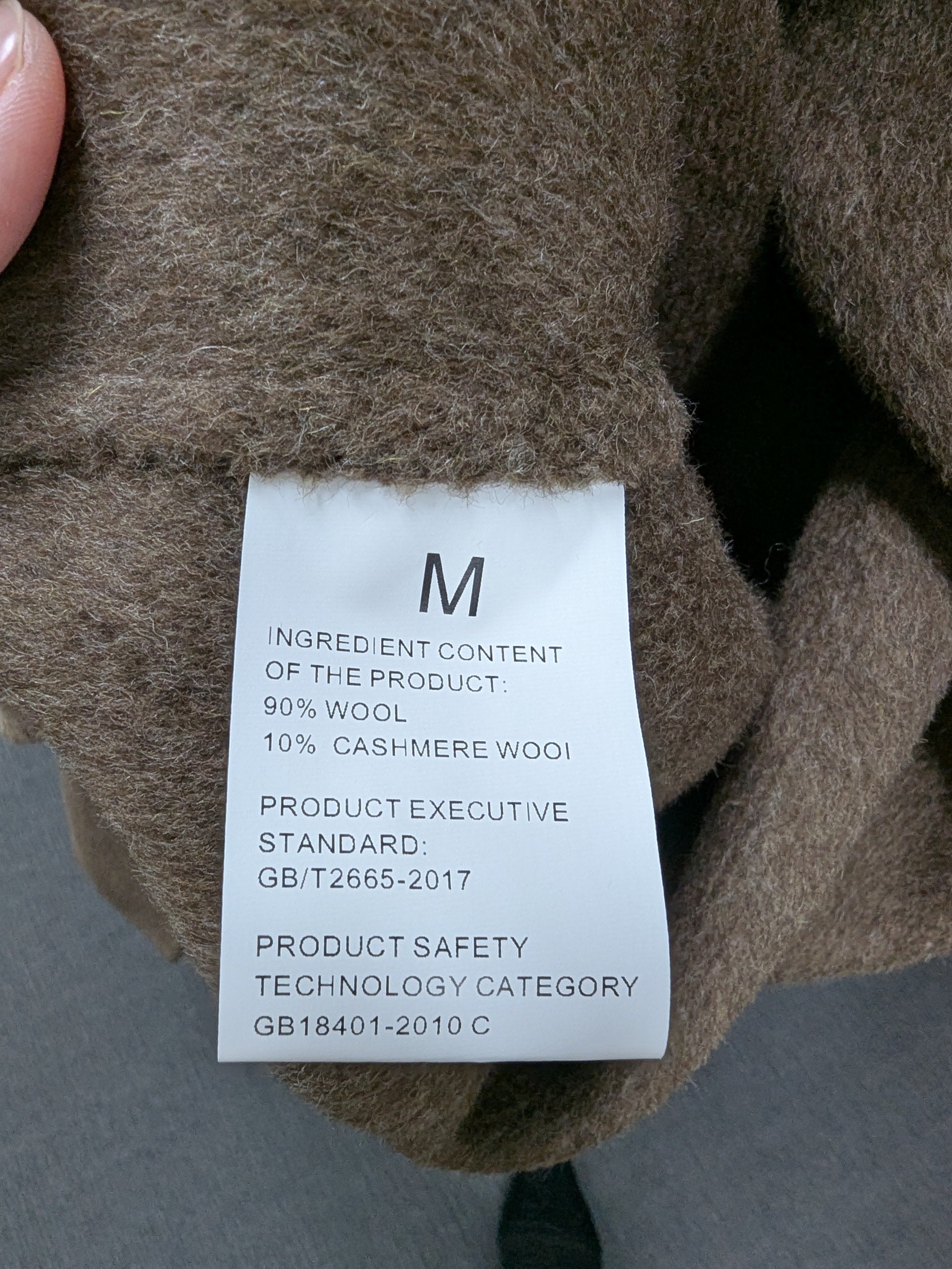 Premium Cashmere blend Wool Coat Women Brown Grey Charcoal