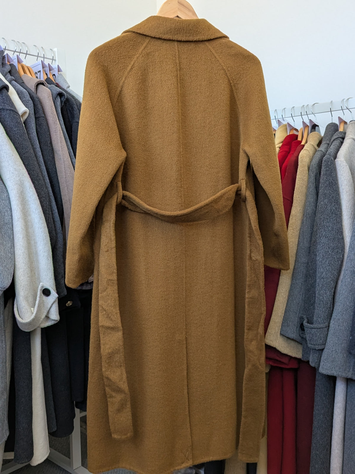 232 72% Wool Coat S 8-10 mustard yellow
