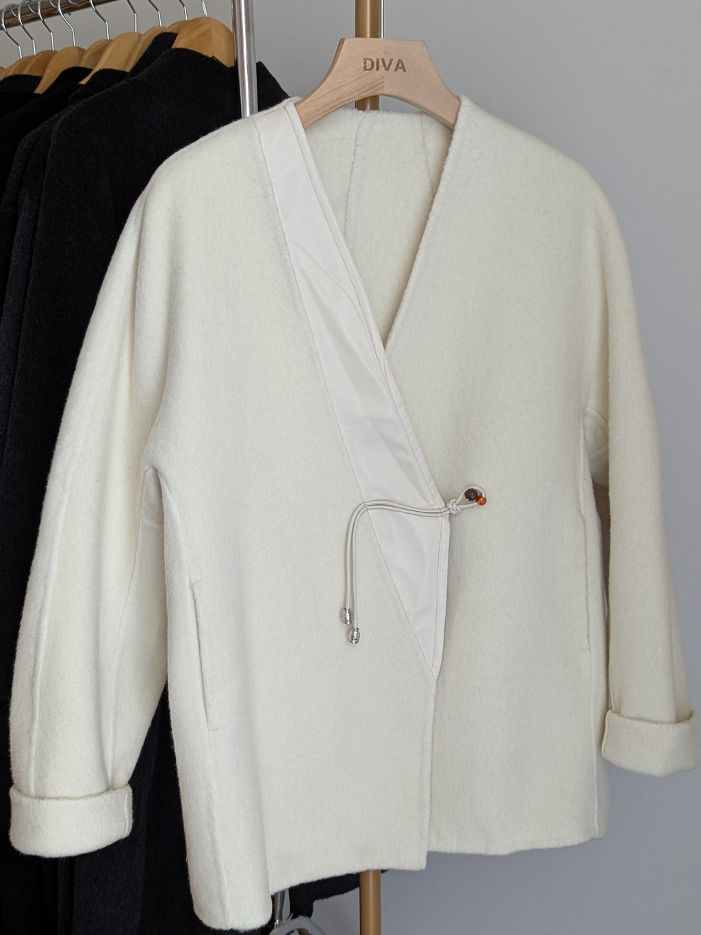 Brand New Pure Wool Coat Hand Made 173 Size S8-12