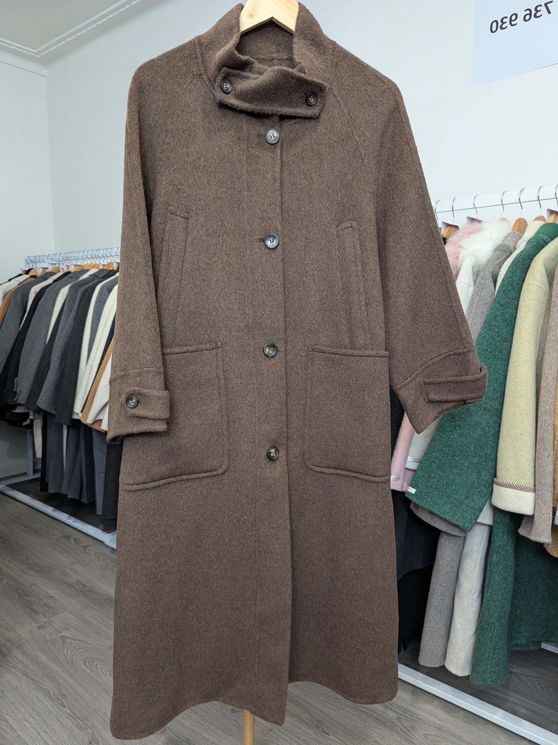 139 100% Wool Coat Brown