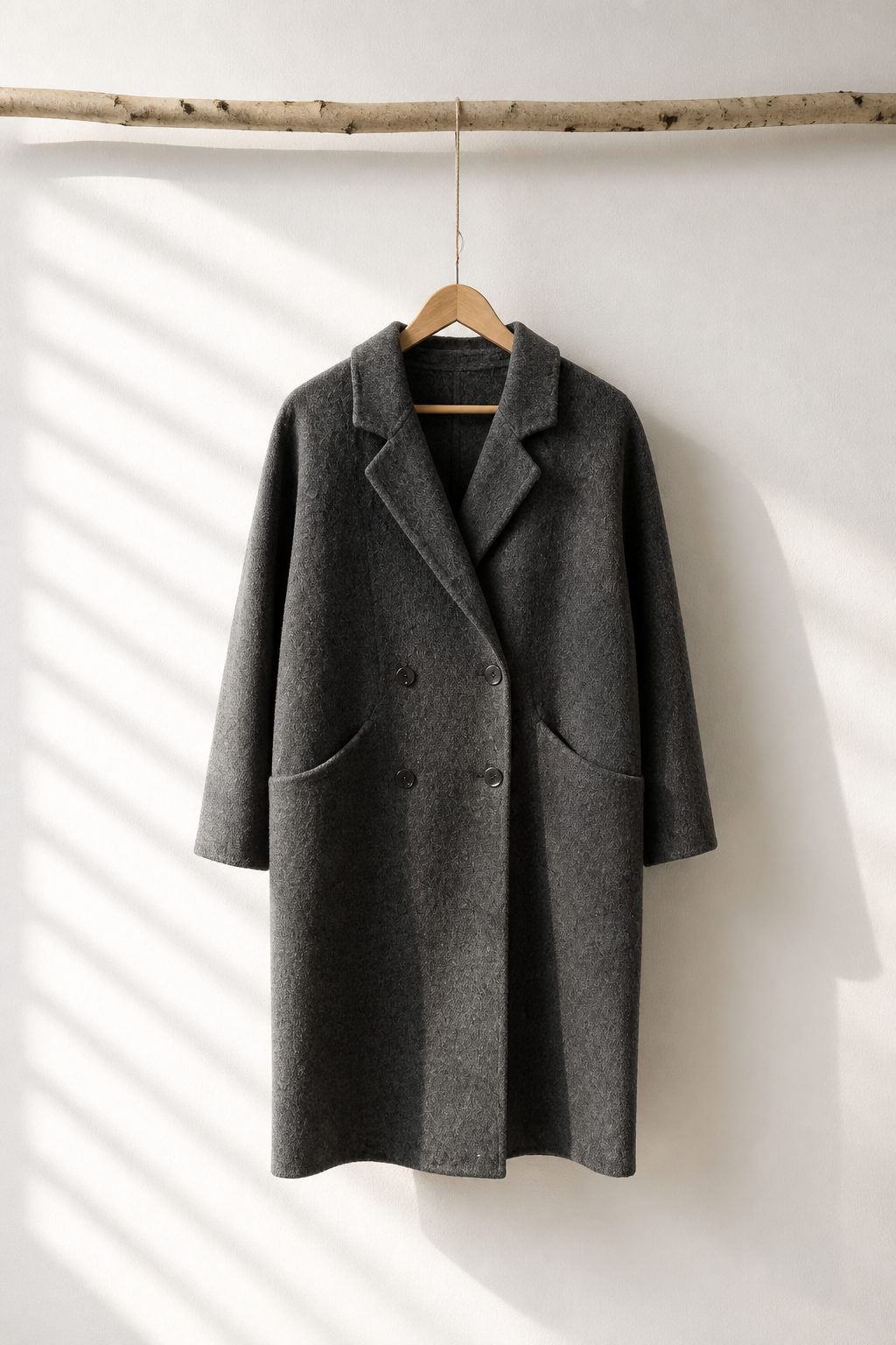 011 100% Wool Charcoal M 12-14 S 8-10