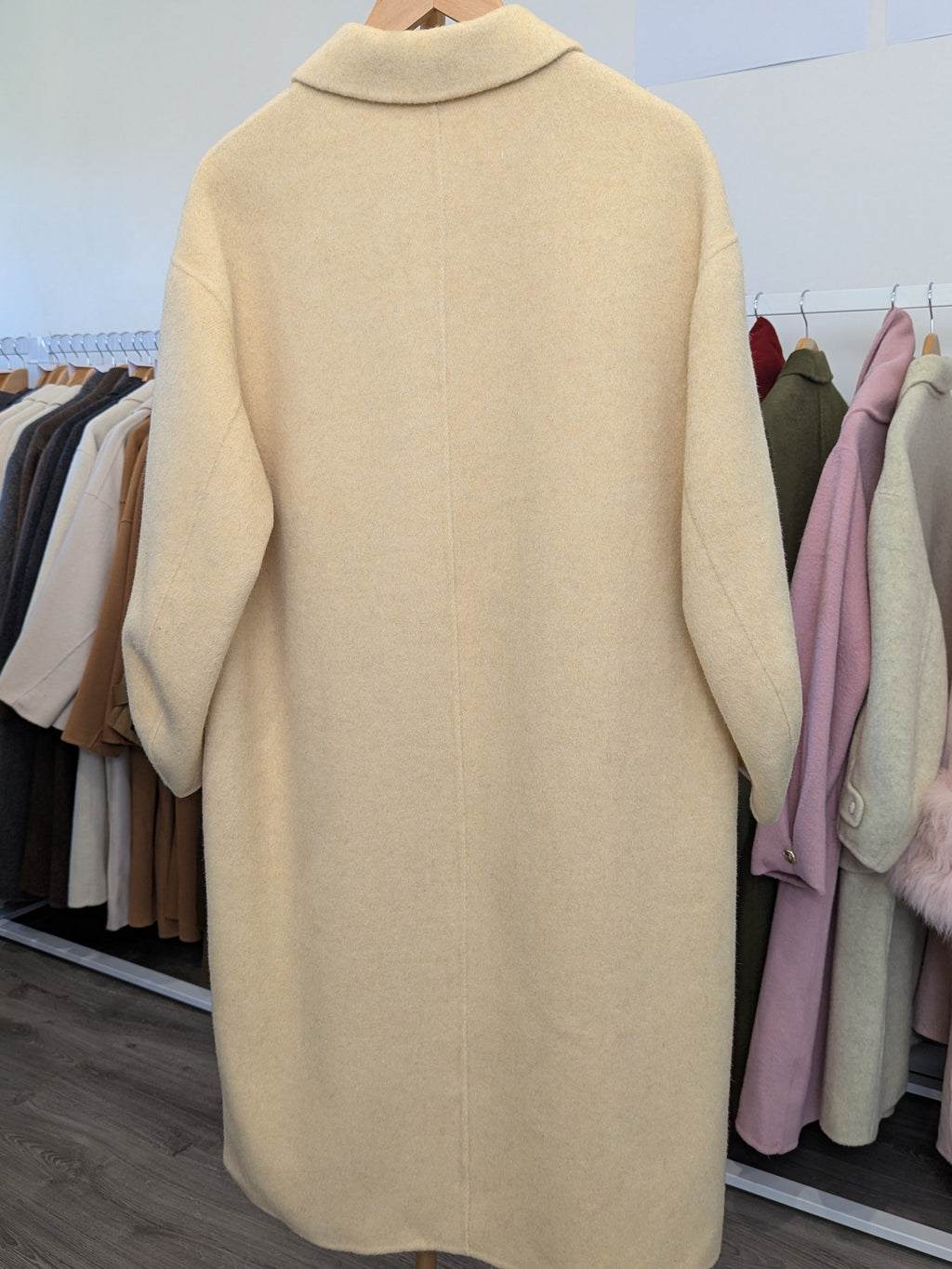 165 75% Wool Coat Yellow
