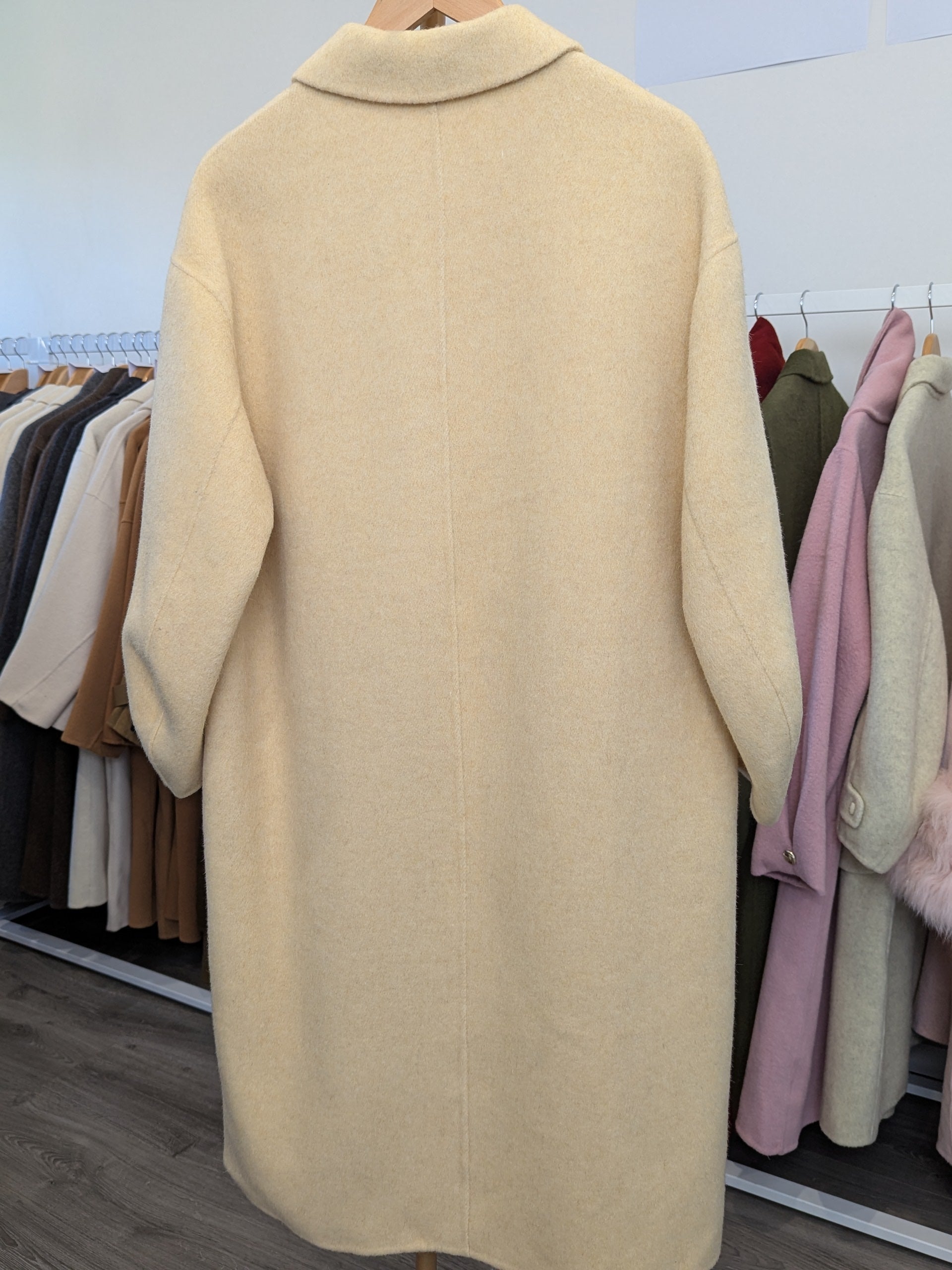 165 75% Wool Coat Yellow