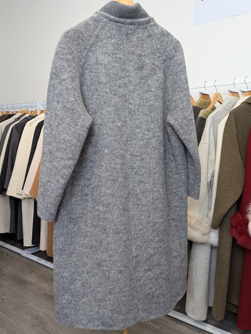 131 70% Wool Coat Grey