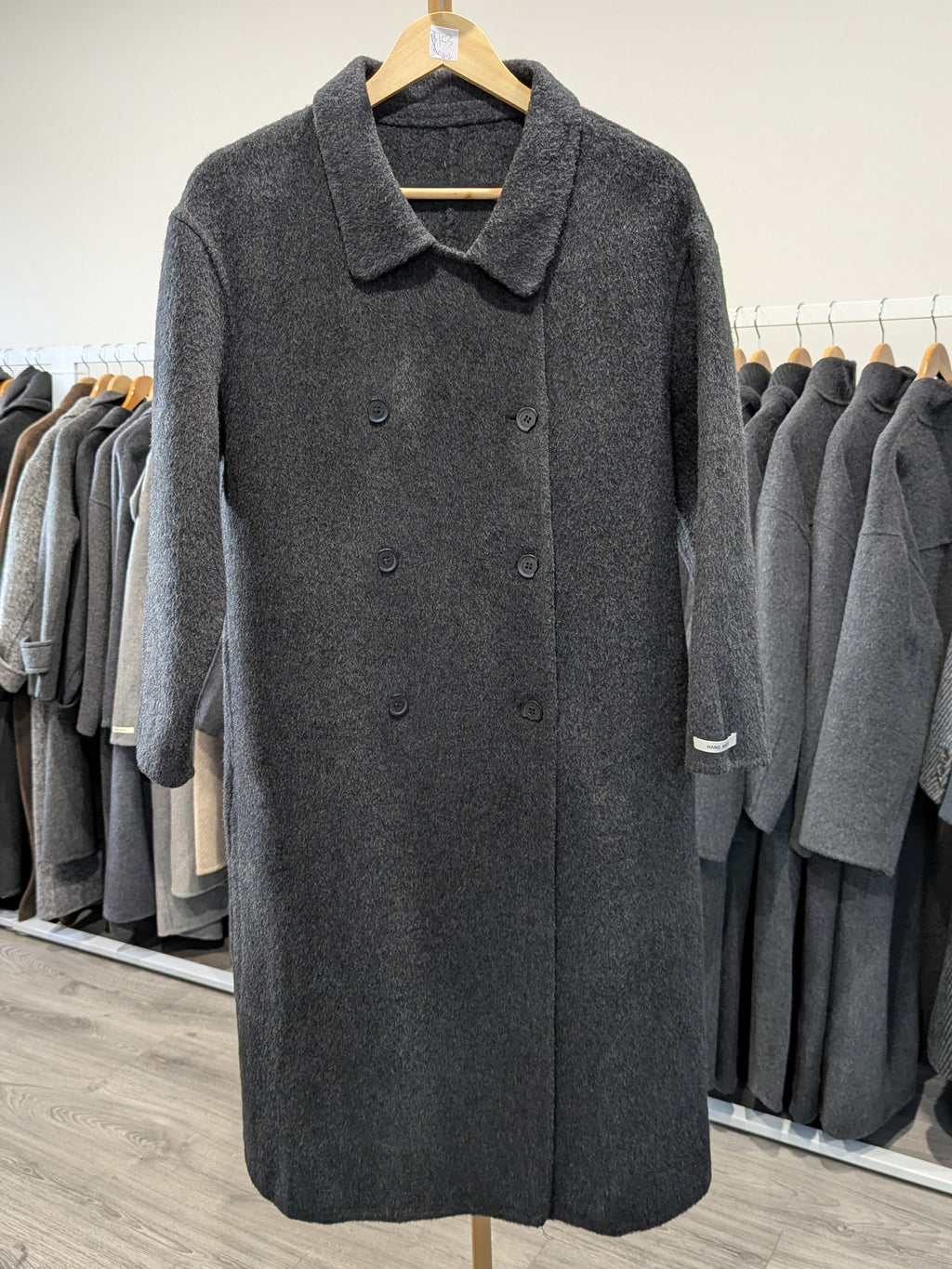 153 Wool Coat Charcoal S 8-12