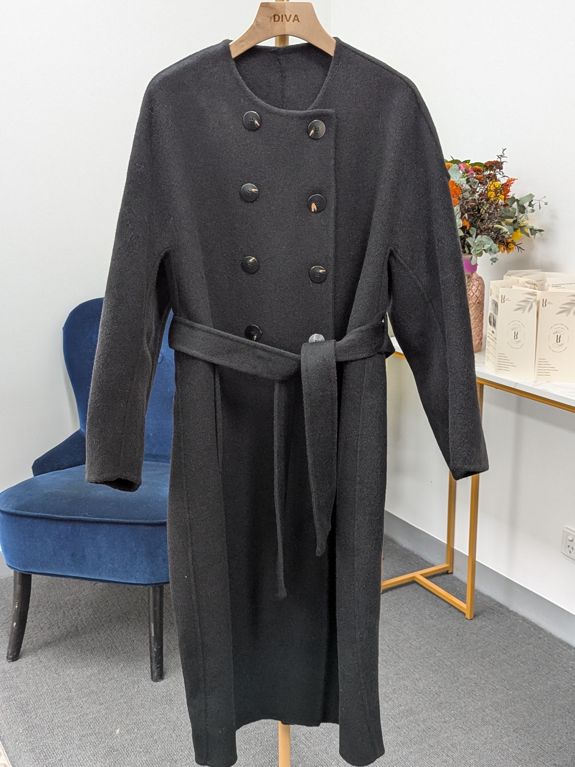 Women's Pure Wool Coats Try-On Available 218 S8-12 70% Wool