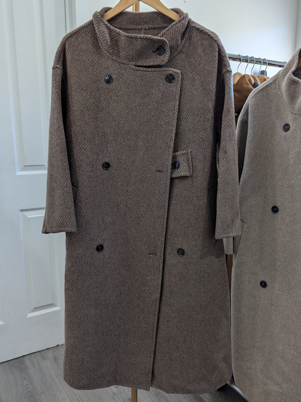 300 100% Wool Coat Brown S 10-12