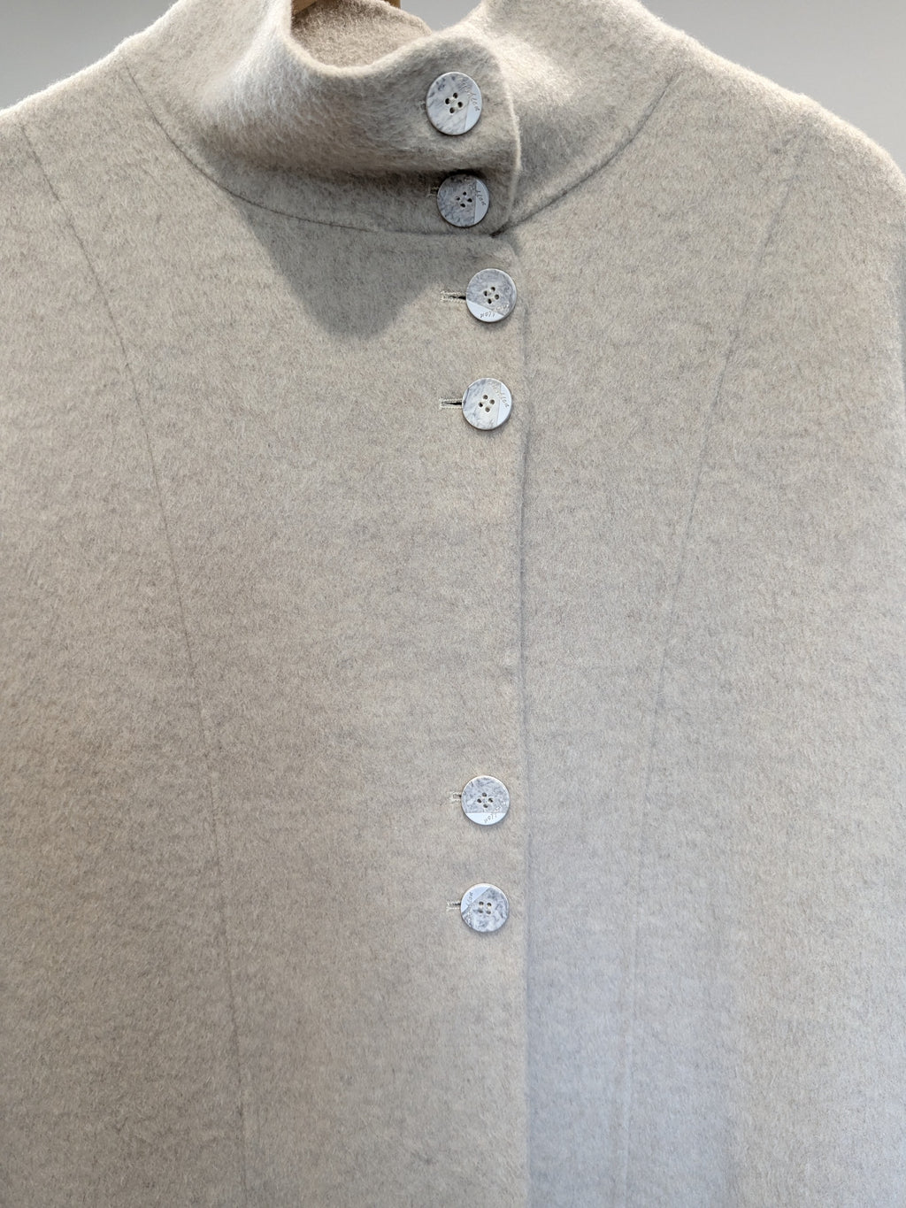 136 100% Wool Coat Oat S 8-12