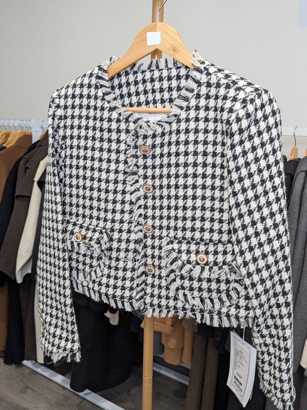 216 Goose Down Tweed Jacket
