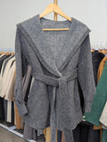 220 68% Wool Coat Grey L 10-12