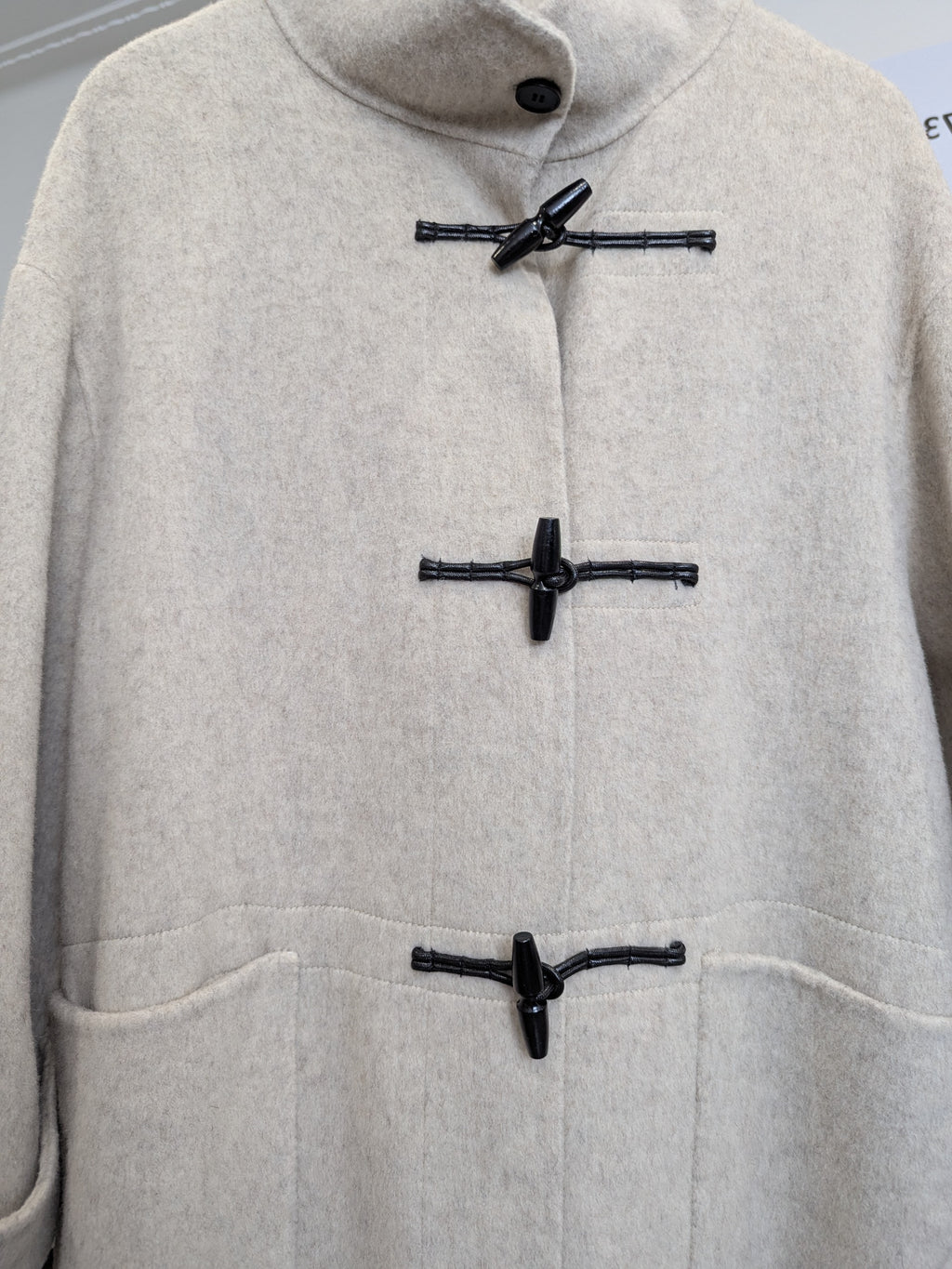 160 100% Wool Coat Oat Beige M 12-16