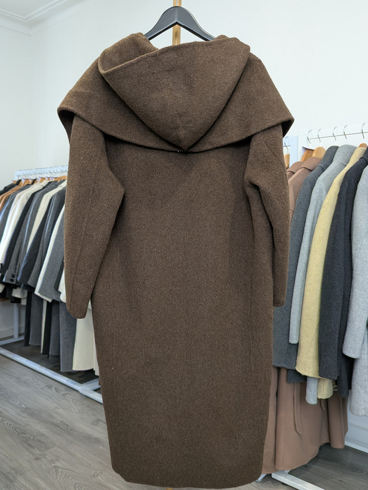 207 68% Wool Coat Brown M 10-14