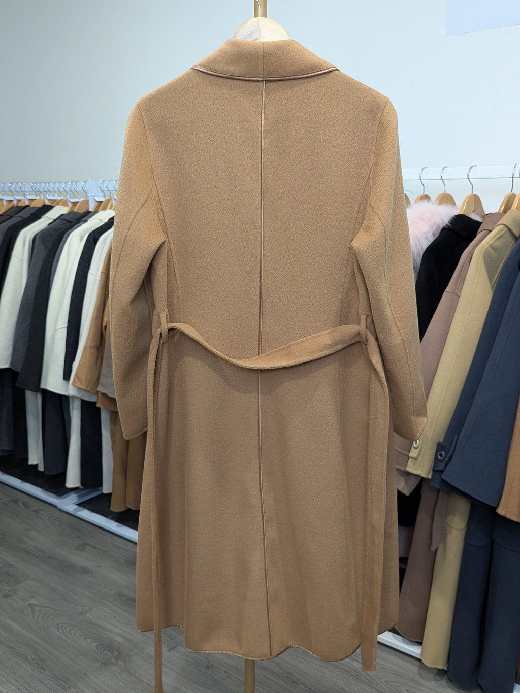 018 100% Wool Coat Camel
