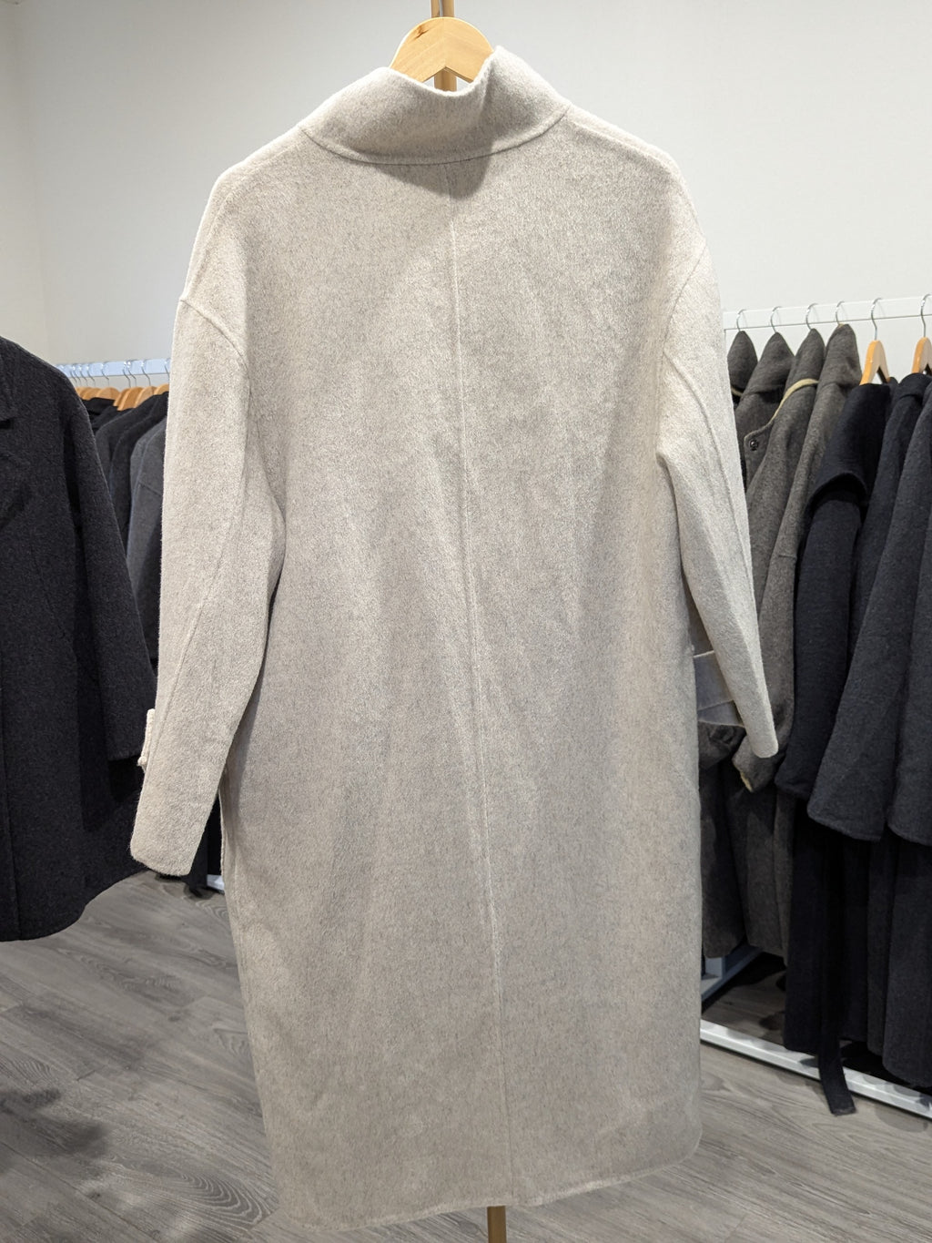 141 100% Wool Coat Oat S 8-14