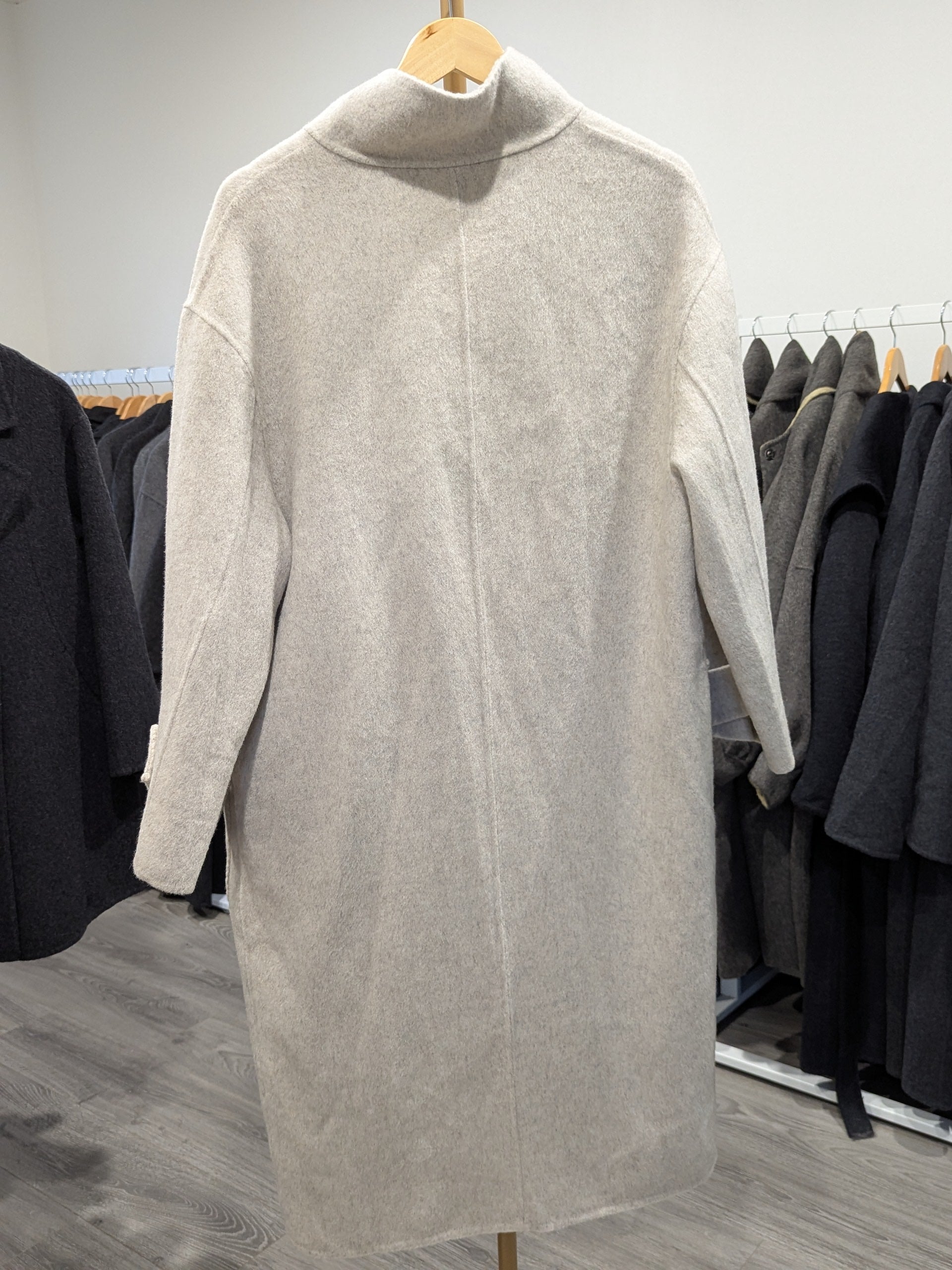 141 100% Wool Coat Oat S 8-14