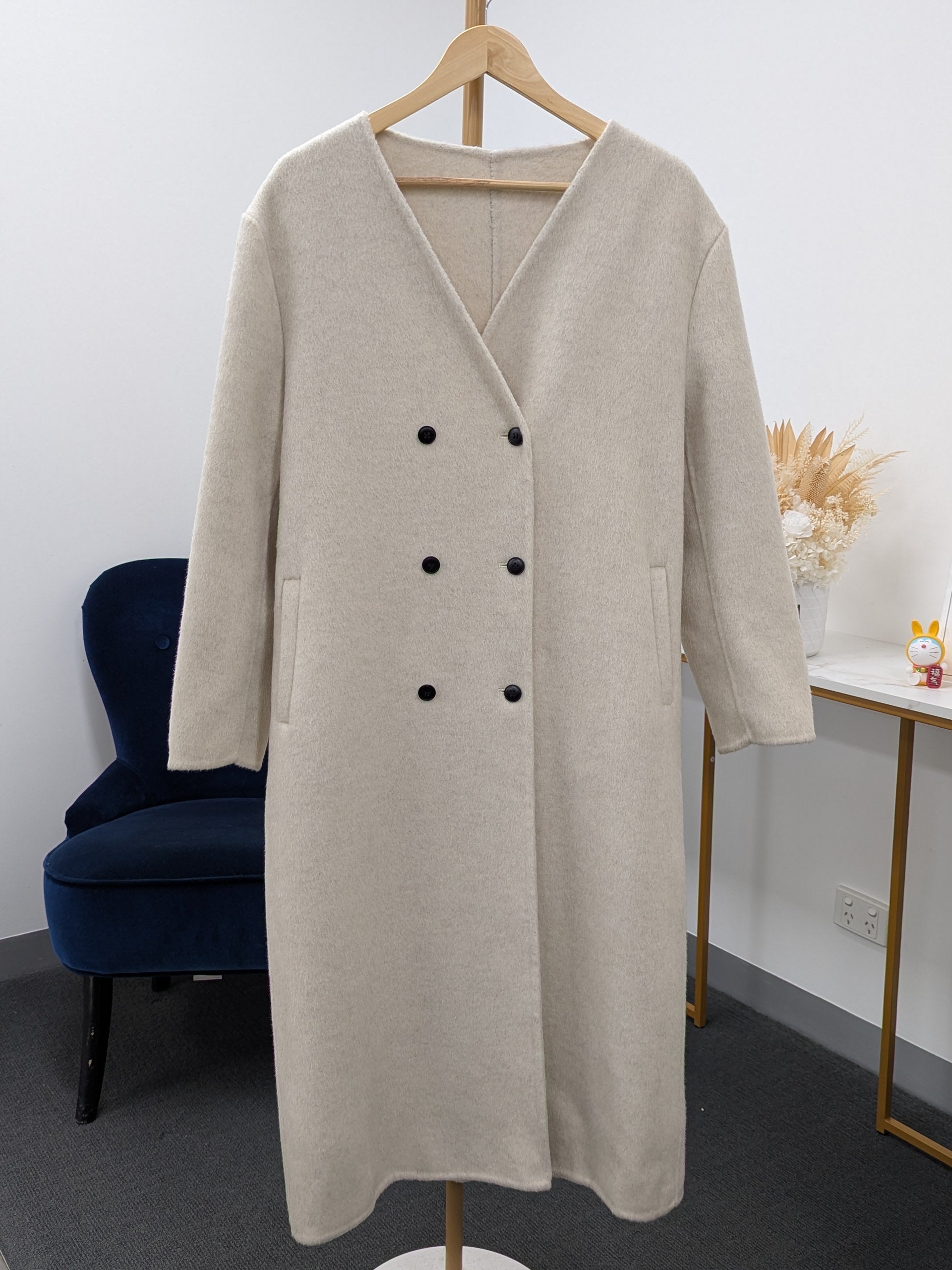 100% Wool Coat Women Warehouse 248 with Scarf