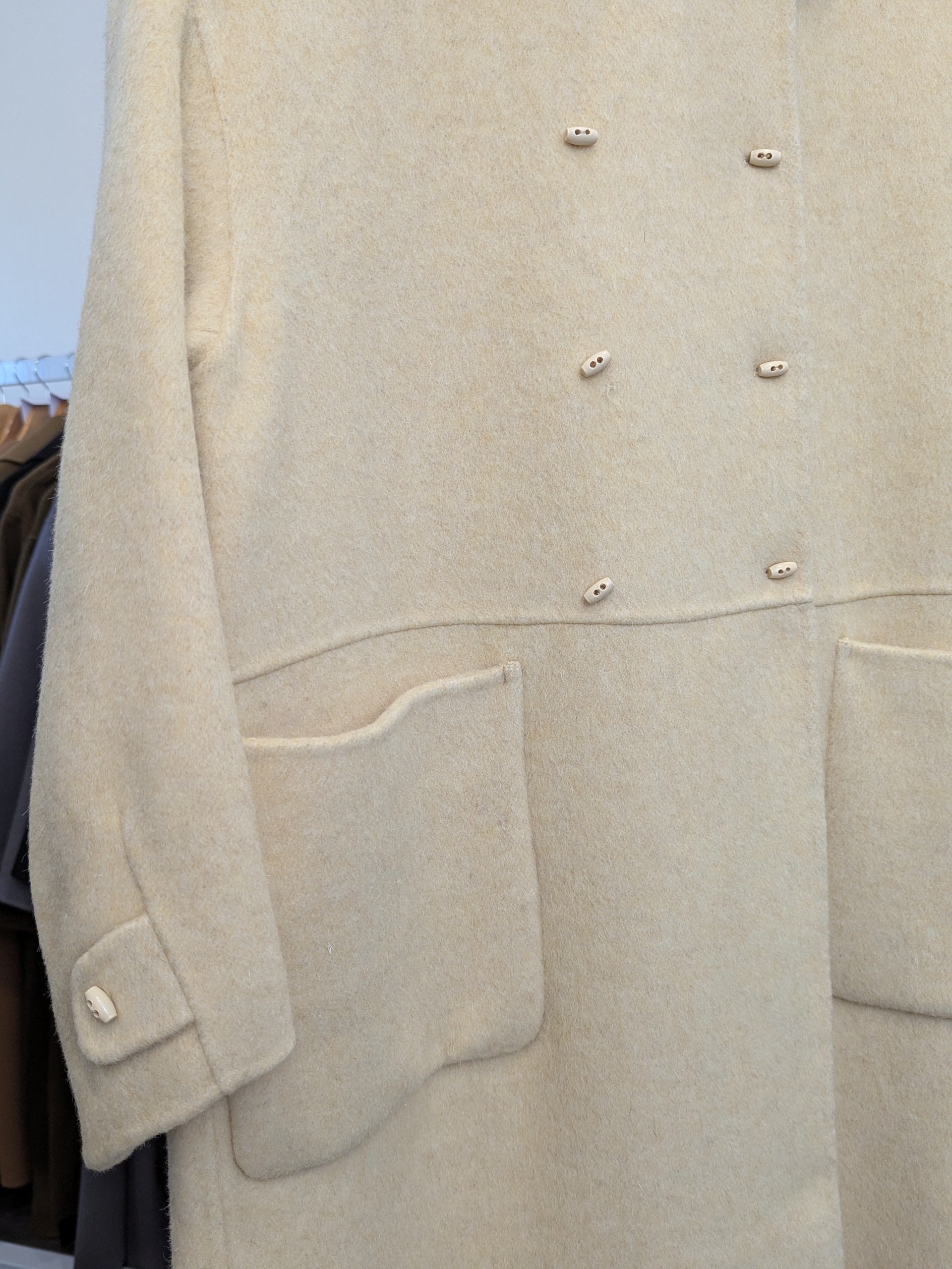 165 75% Wool Coat Yellow