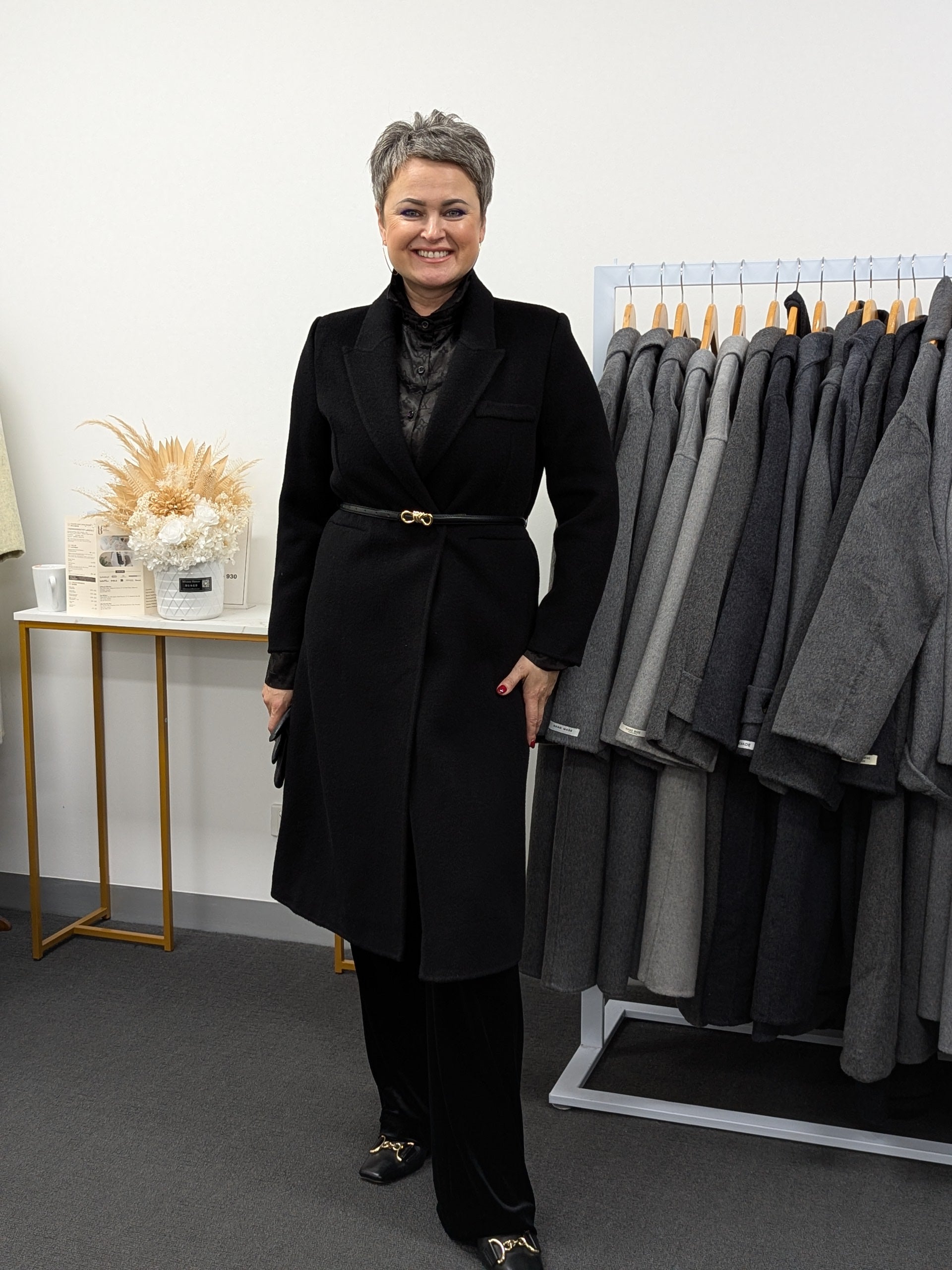 008 100% Wool Black