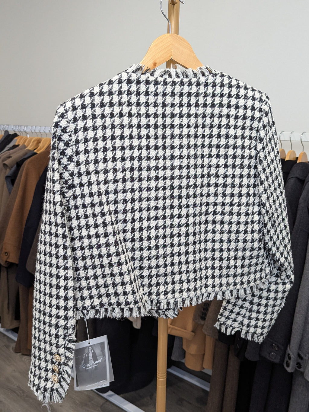 216 Goose Down Tweed Jacket